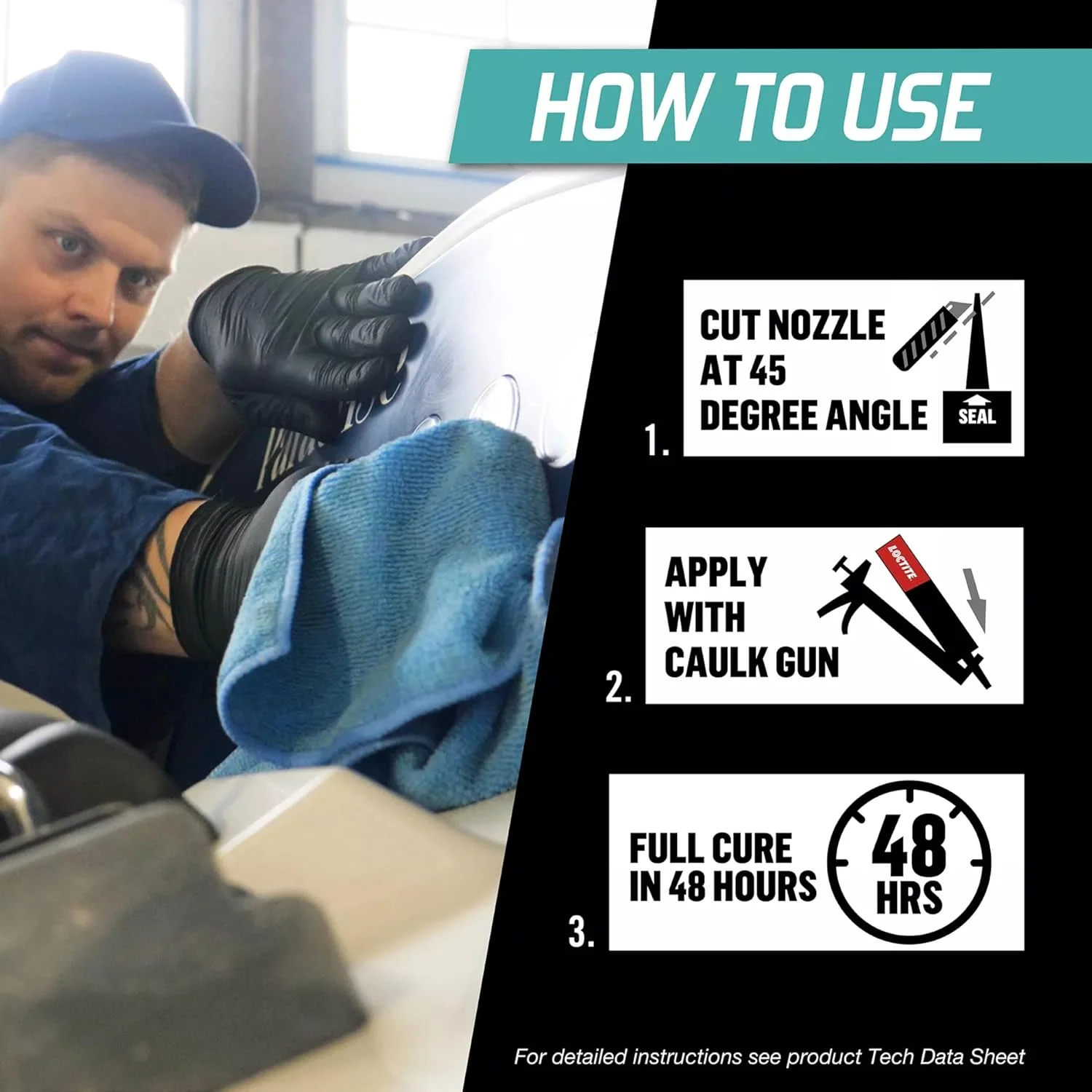 چسب و درزگیر دریایی سریع خشک شونده Loctite PL، چسب ساختمانی ضد آب برای فایبرگلاس، وینیل، شیشه و موارد دیگر - کارتریج 10 fl oz، بسته 1 عددی