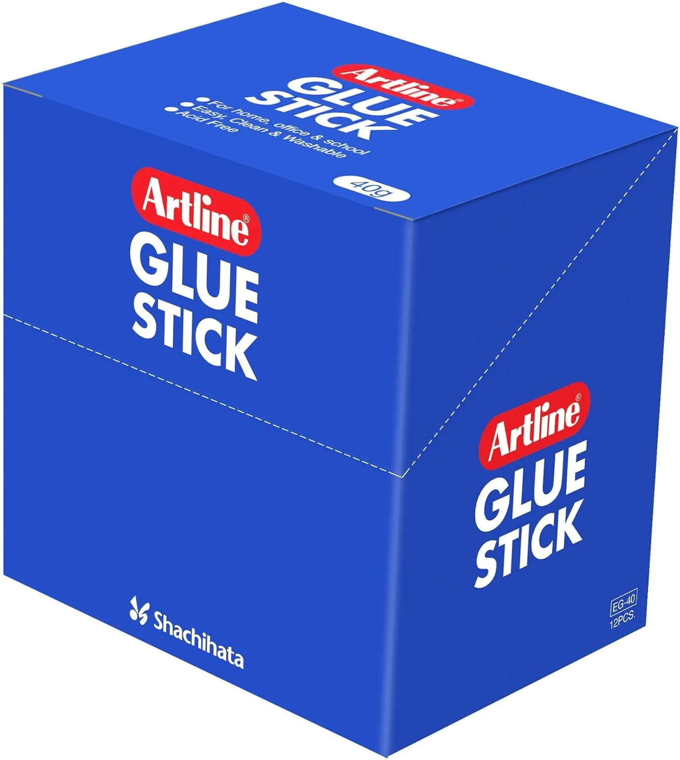 چسب ماتیکی آرت لاین، 40 گرم، بسته 12 عددی، سفید - ARGL40/12