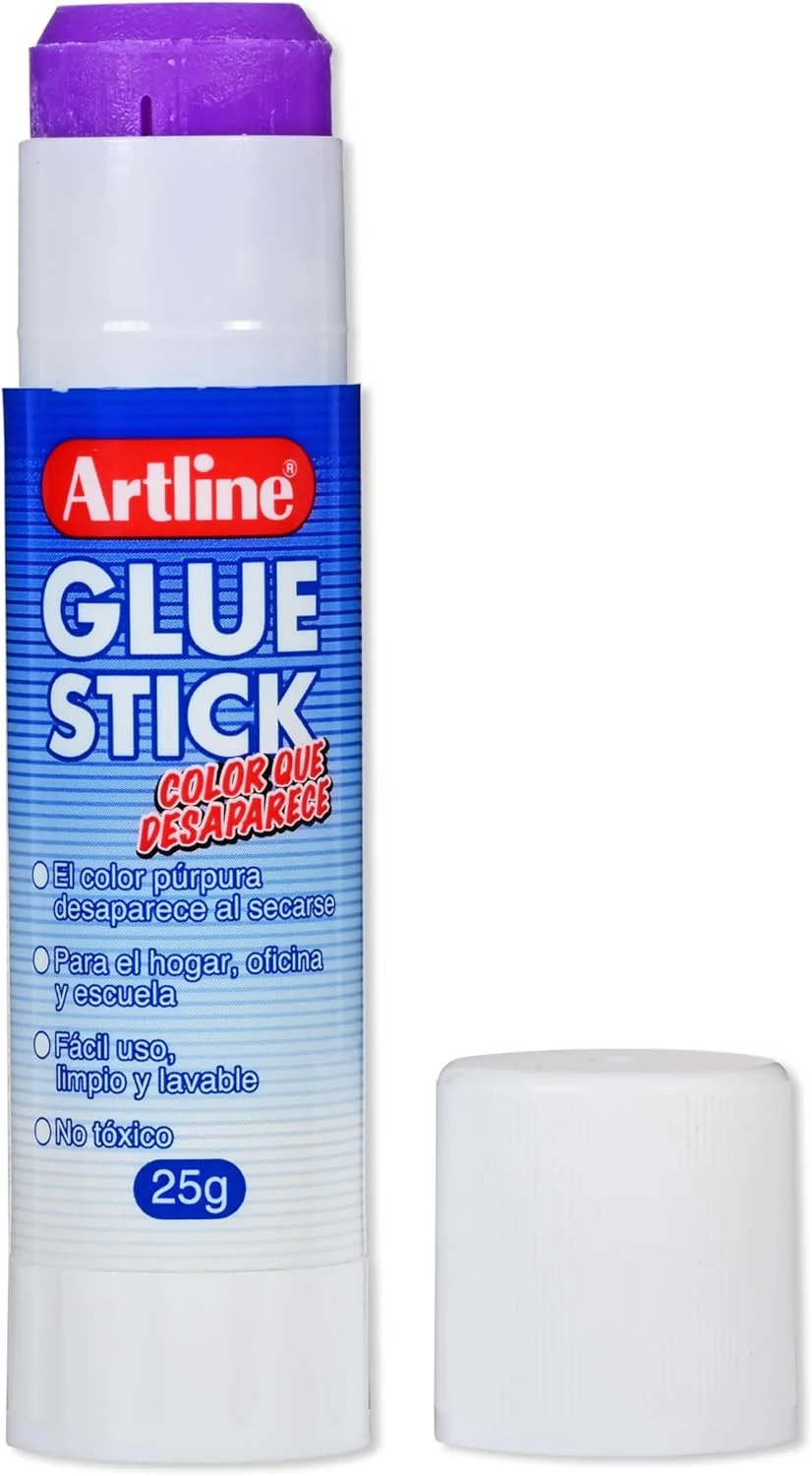 چسب ماتیکی آرت لاین EGD-25، بسته 12 عددی، 25 گرمی، رنگ محو شونده - ARGLS25G