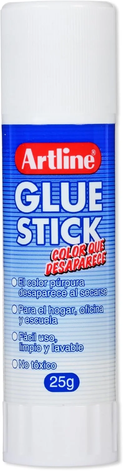 چسب ماتیکی آرت لاین EGD-25، بسته 12 عددی، 25 گرمی، رنگ محو شونده - ARGLS25G