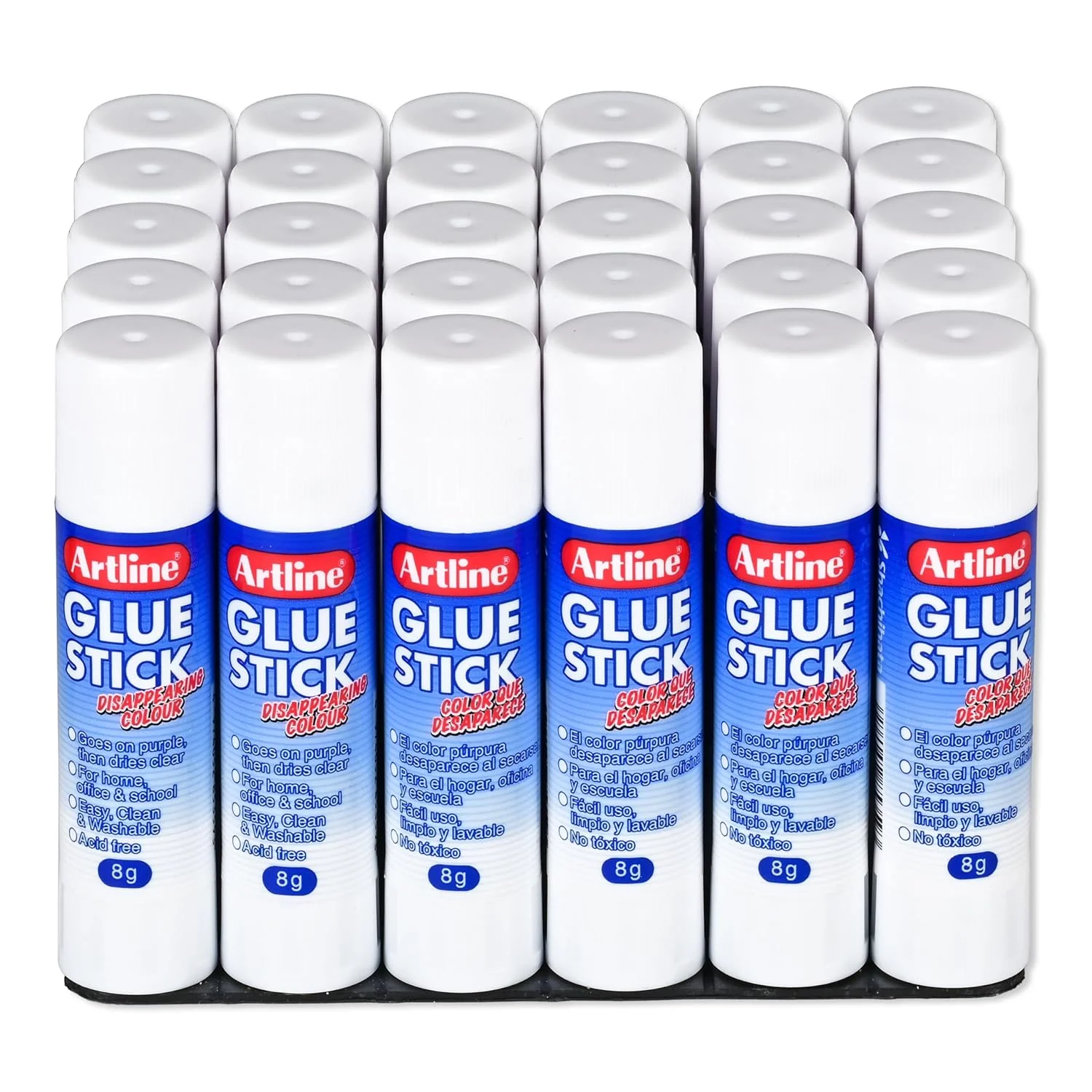 چسب ماتیکی 30 عددی آرت لاین مدل EGD-8 وزن 8 گرم با رنگ محو شونده - ARGLS8G