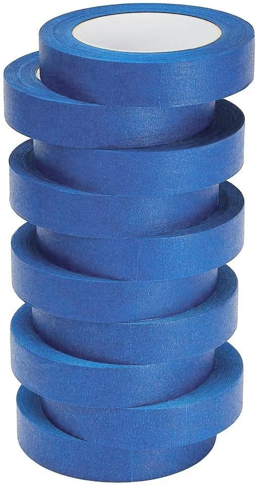 نوار چسب نقاشی Benting بسته 10 عددی - چسبندگی قوی - نوار ماسک چند منظوره برای خانه، دفتر و پروژه های DIY، 2.5 سانتی متر * 20 متر (آبی)