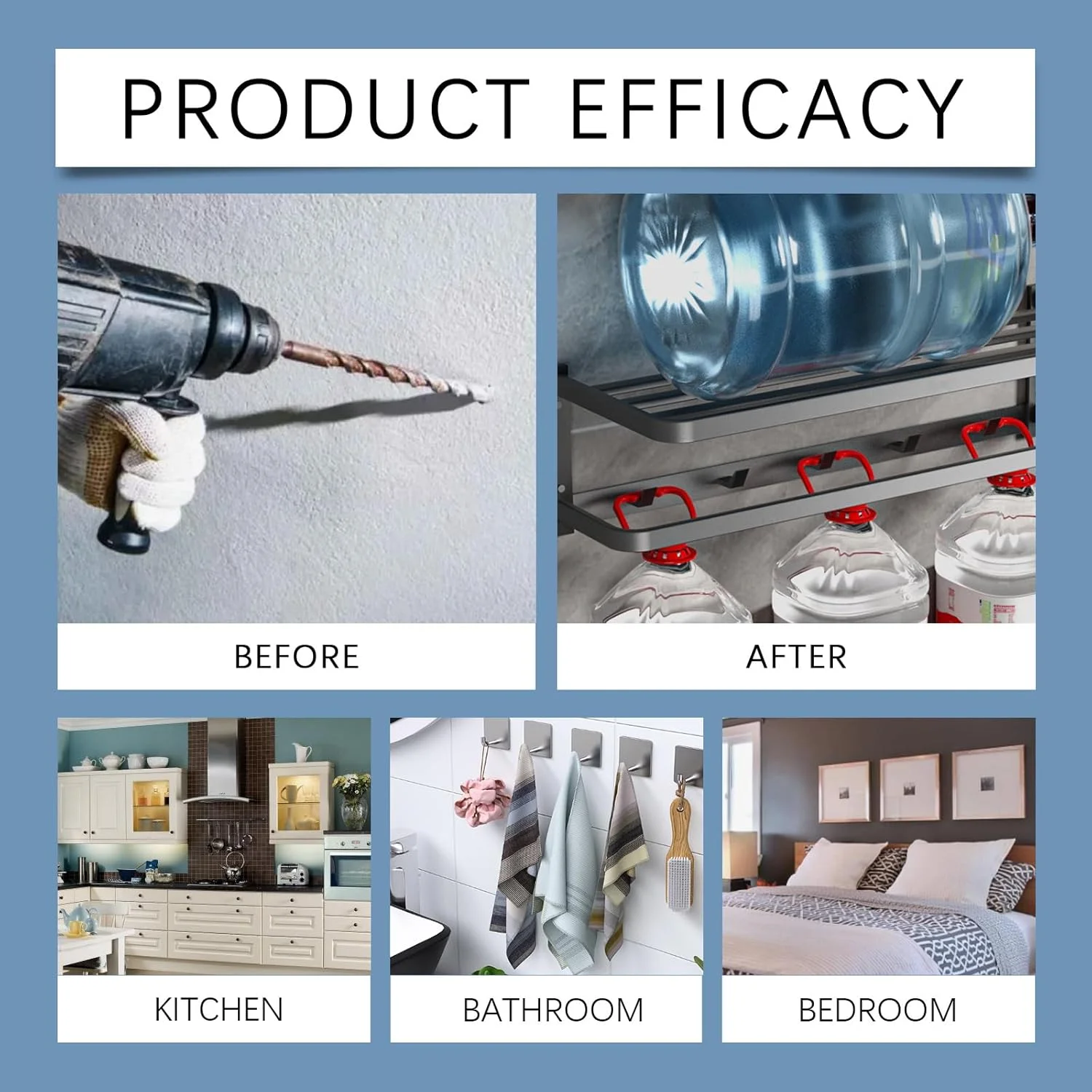 چسب مونتاژ قوی آزونه 300 میلی لیتری، بدون نیاز به میخ، درزگیر سیلیکونی چند منظوره، چسب قوی بدون میخ برای چوب، فلز، سرامیک، پلاستیک و لوازم منزل