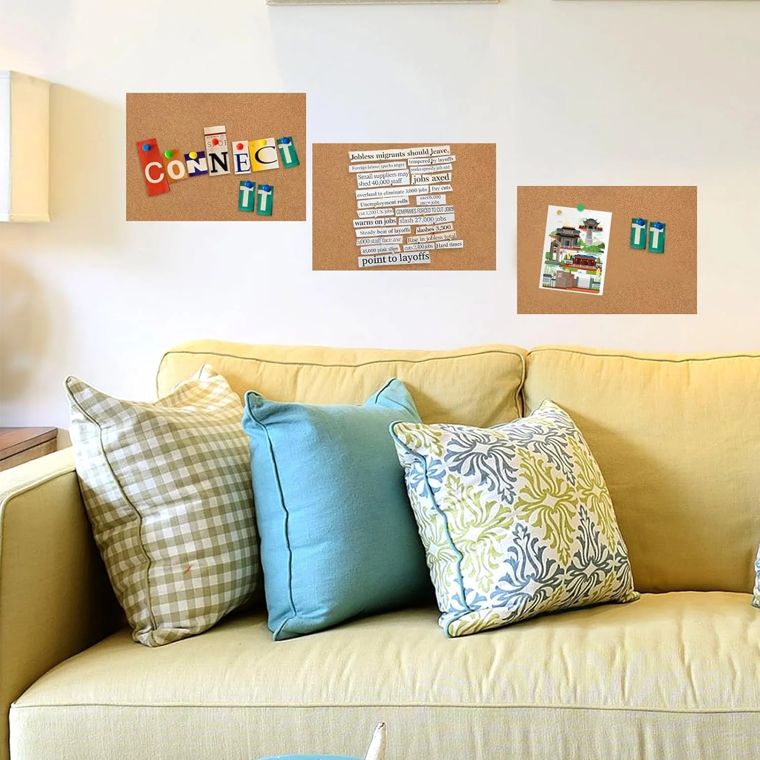 ورق چوب پنبه ای خود چسب BIGTHREE، بسته 5 عددی، تخته پشتی چوب پنبه ای، 30 * 21 سانتی متر، ضخامت 1 میلی متر، با پشت چسب دار، برای تزئین دیوار، زیر لیوانی، کاشی، لوازم صنایع دستی DIY