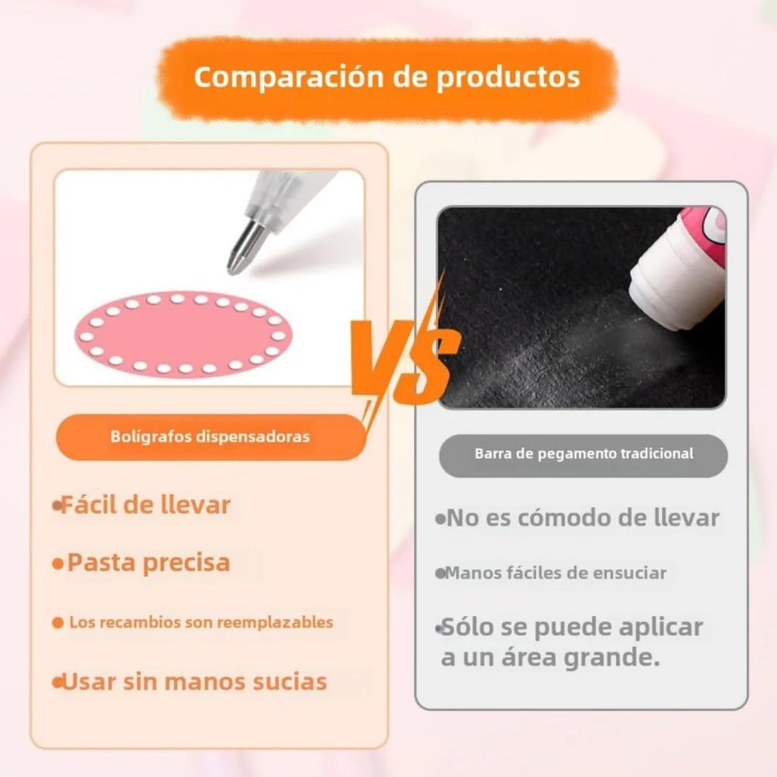 قلم چسب توپی، قلم چسب خشک‌شونده سریع برای اسکرپ‌بوک، 6 رنگ، دارای مخزن قابل تعویض، استفاده از چسب مانند نوشتن، کنترل آسان و دقیق، برای صنایع دستی کاغذی، کاردستی‌های دست‌ساز، لوازم مدرسه، اسکرپ‌بوک