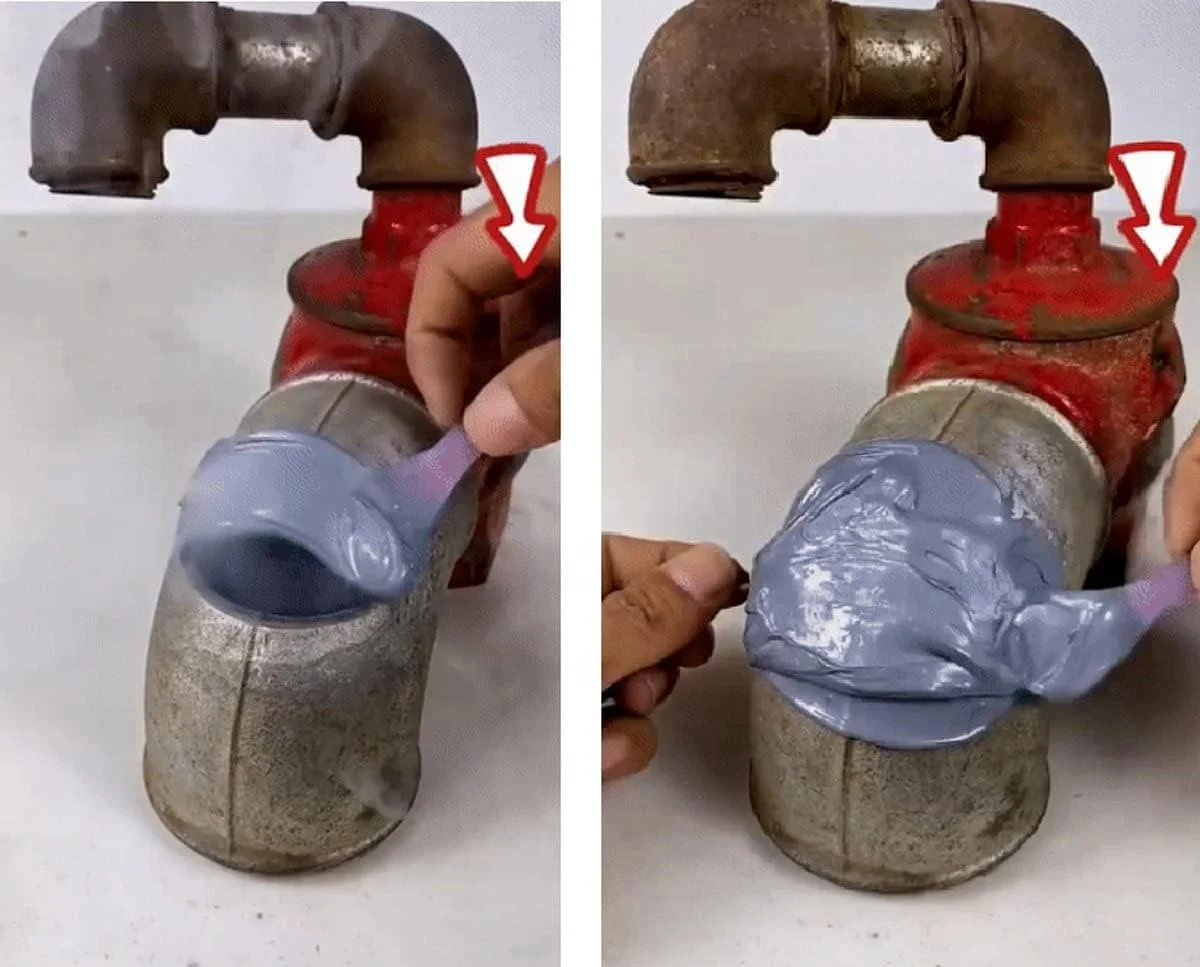 چسب اپوکسی فلز سرنگی بایسون، خاکستری، 24 میلی لیتر چسب اپوکسی فلز سرنگی بایسون، خاکستری، 24 میلی لیتر