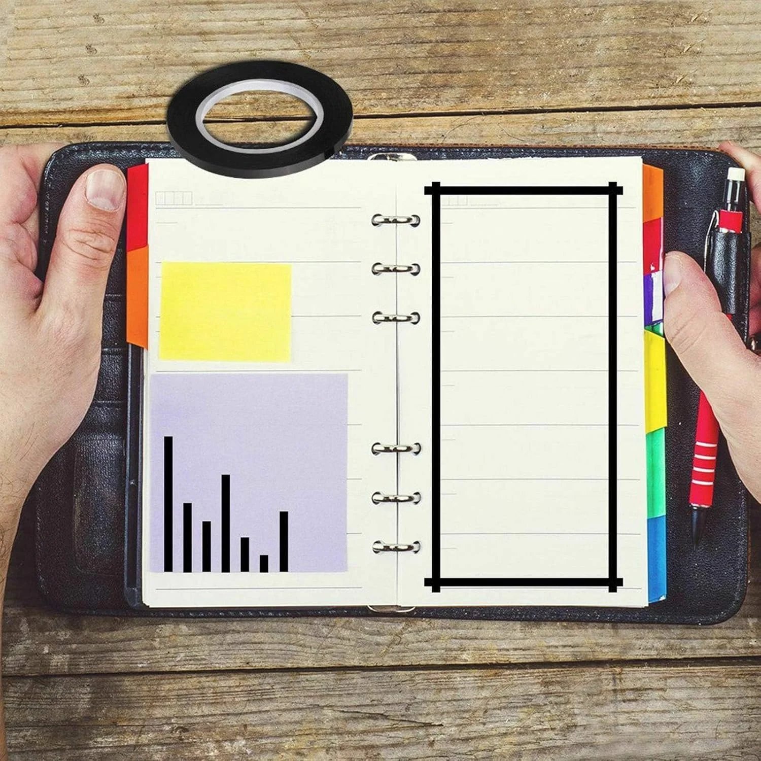 نوار خط کشی وایت برد آزونه، 12 رول، 50 متری، 6 میلی متری، مناسب برای علامت گذاری، جداسازی، موقعیت یابی و شناسایی