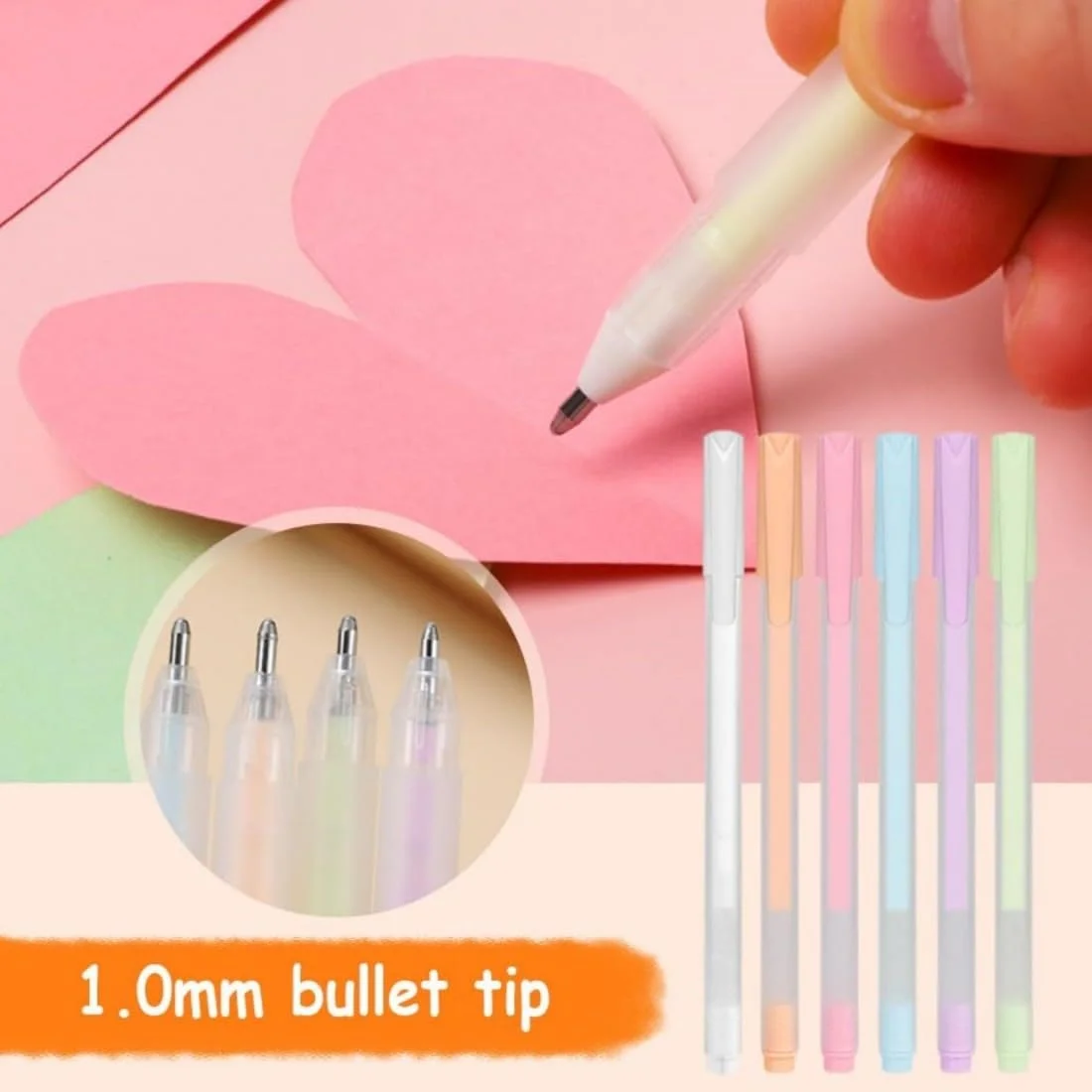 قلم چسب توپی، قلم چسب خشک‌شونده سریع برای اسکرپ‌بوک، 6 رنگ، دارای مخزن قابل تعویض، استفاده از چسب مانند نوشتن، کنترل آسان و دقیق، برای صنایع دستی کاغذی، کاردستی‌های دست‌ساز، لوازم مدرسه، اسکرپ‌بوک