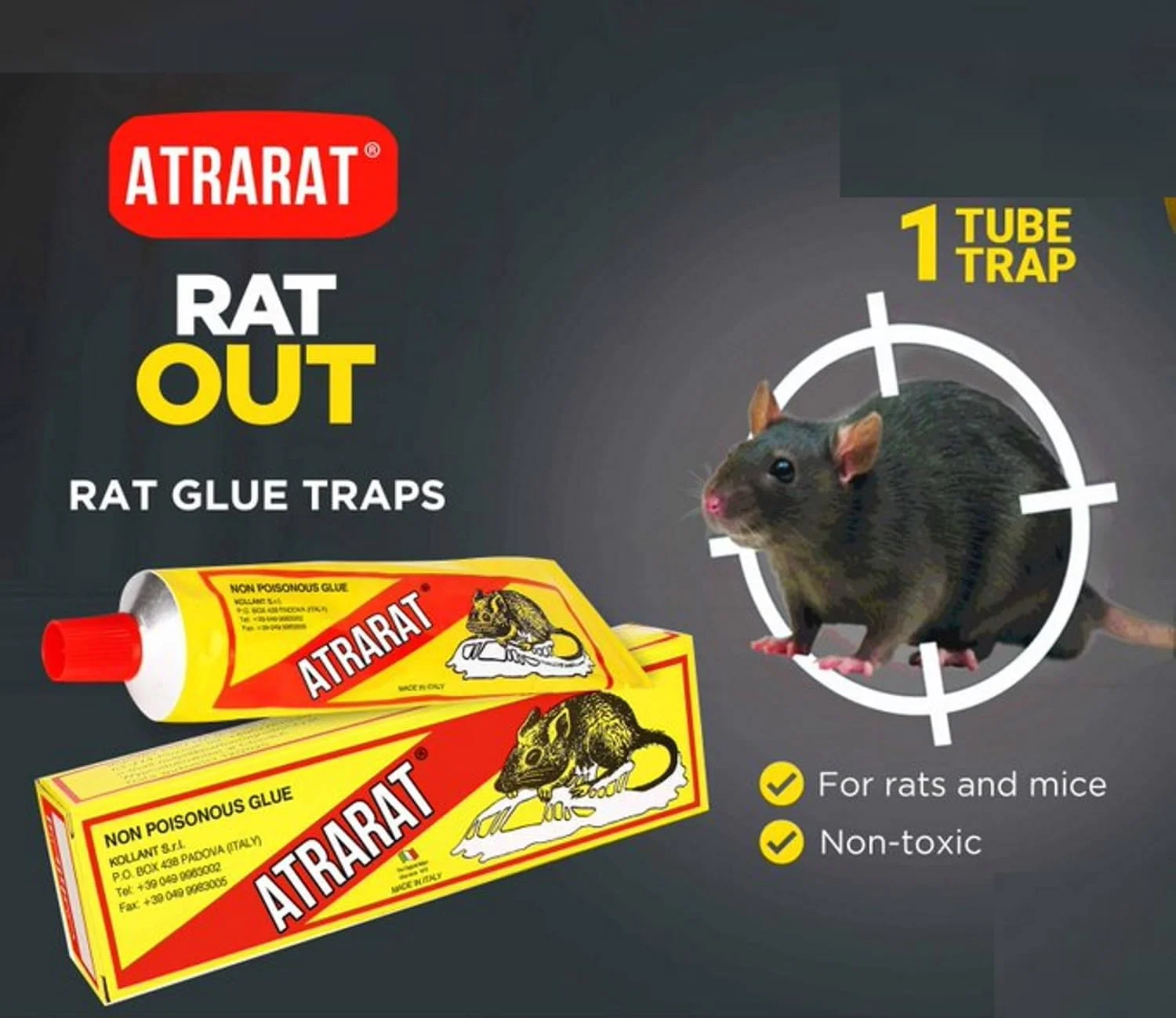 چسب موش گیر آترات (135 گرمی) چسب موش گیر آترات (135 گرمی)