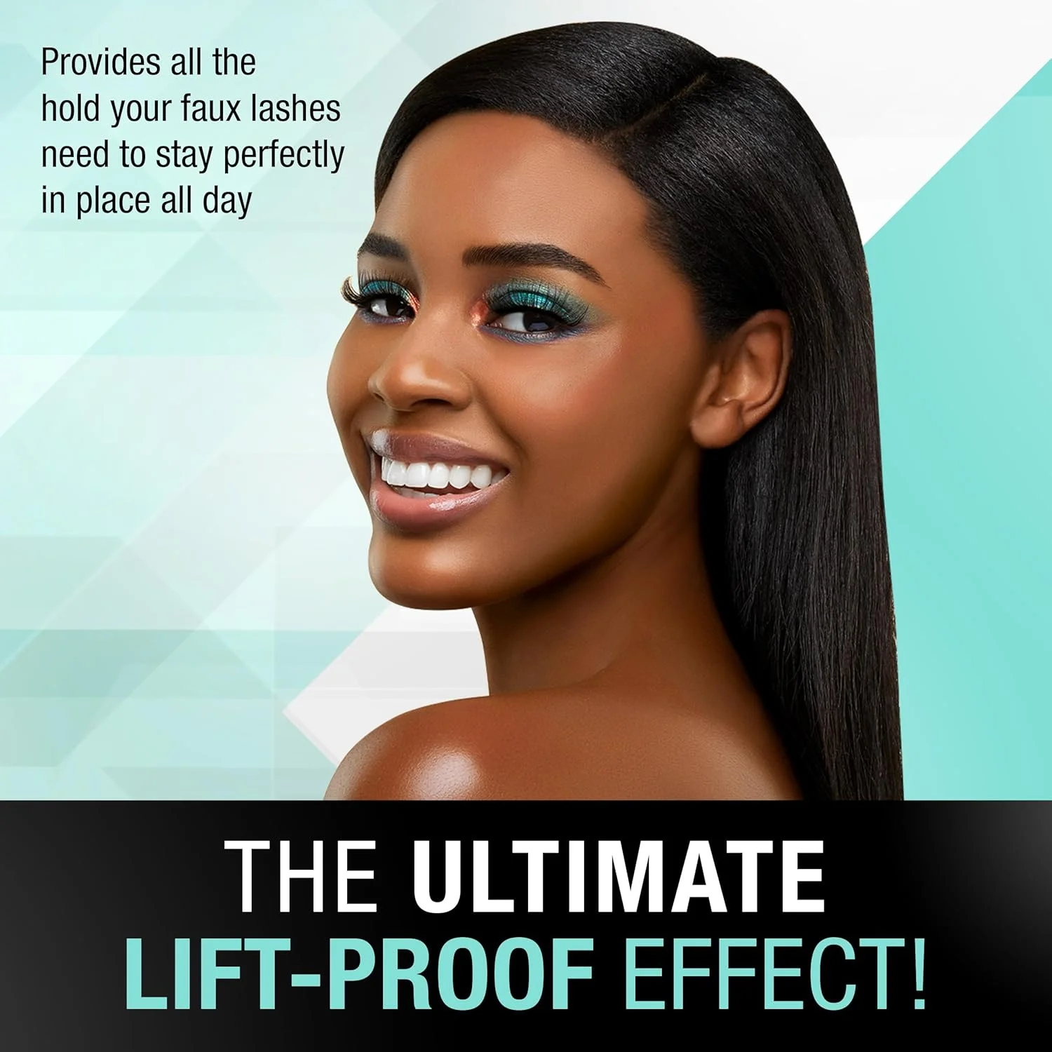 چسب مژه قوی Ardell، مشکی - چسب مژه ضد آب حرفه ای برای مژه های نواری با برس دقیق، فرمول خشک شدن سریع 24 ساعته