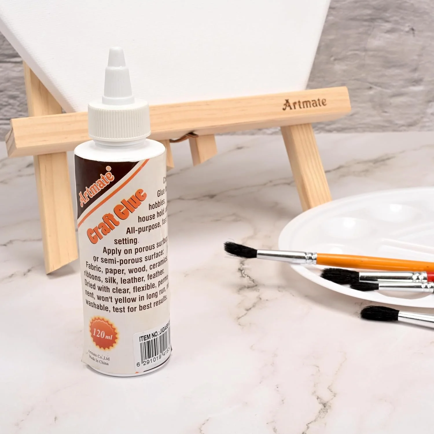 چسب هنری آرتمیت، 120 میلی لیتر، چسب همه کاره با خشک شدن سریع، خشک شدن شفاف، ایده آل برای پارچه، کاغذ، چوب، سرامیک، روبان و موارد دیگر، لوازم ضروری هنر و صنایع دستی - JIGLA591022