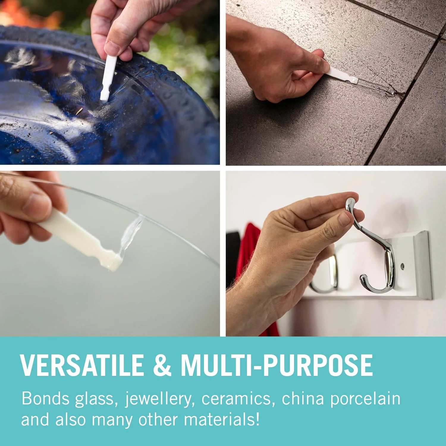 چسب اپوکسی شفاف آرالدیت، چسب اپوکسی 2 قسمتی با قابلیت خشک شدن سریع 5 دقیقه ای. بدون حلال با قدرت حرفه ای برای اتصالات نامرئی. رزین شفاف برای شیشه و جواهرات. کریستالی شفاف، 2 عدد 15 میلی لیتر