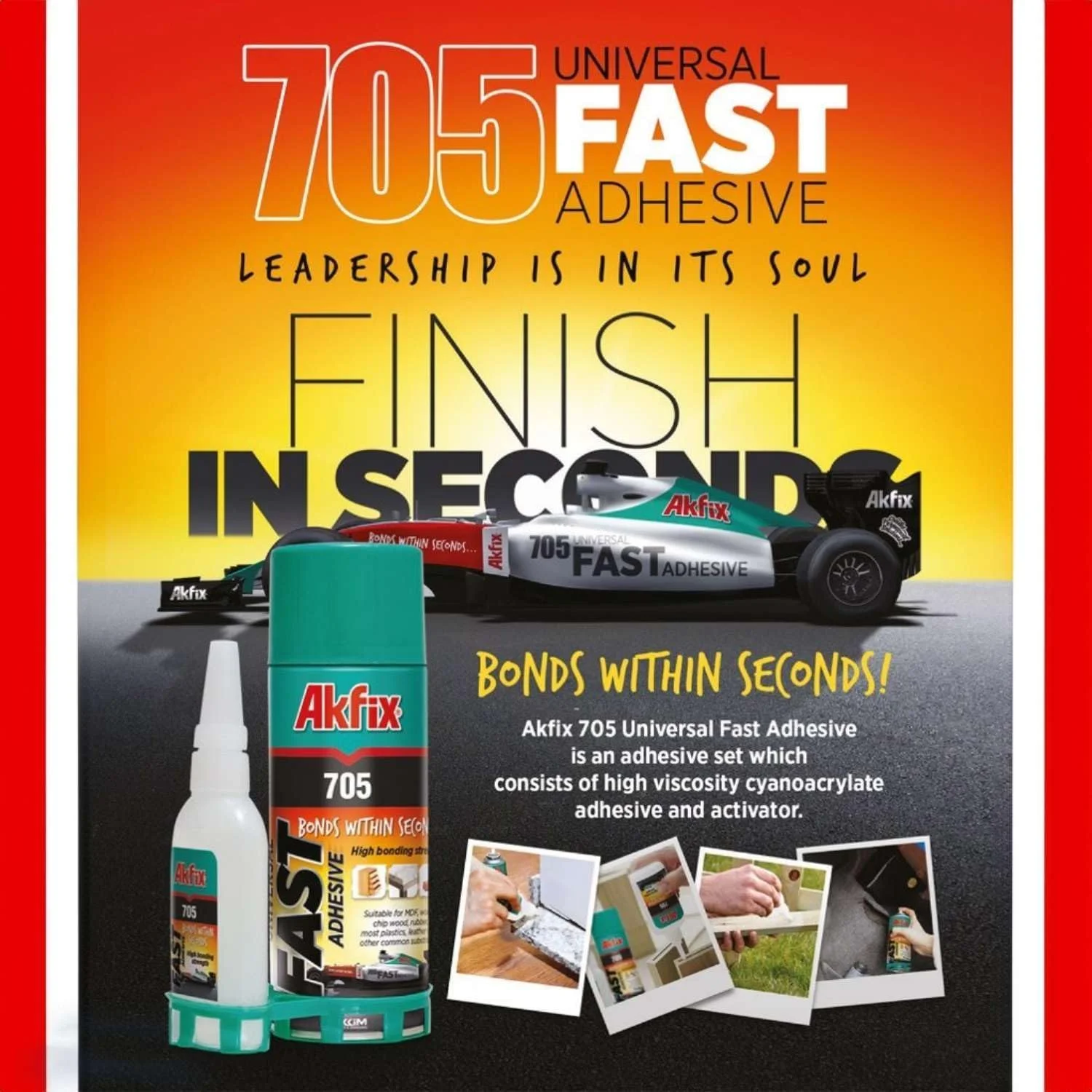 چسب فوری جهانی آکفیکس 705، 400 میلی لیتر - بسته 2 عددی چسب فوری جهانی آکفیکس 705، 400 میلی لیتر - بسته 2 عددی