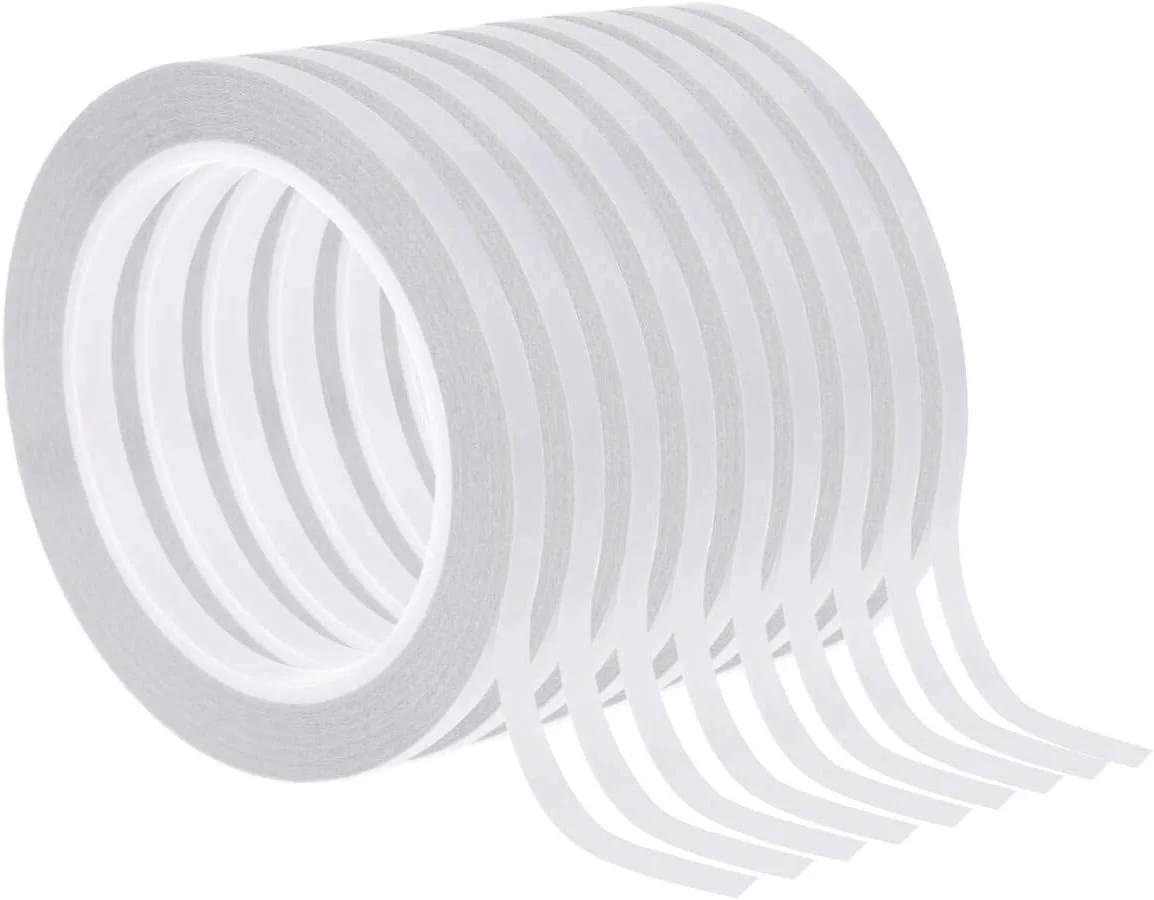 نوار چسب دو طرفه، 10 رول نوار کاردستی دو طرفه برای کارت سازی، اسکرپ بوک، صنایع دستی DIY، هنر، عکاسی، اسکرپ بوک و لوازم التحریر مدرسه اداری (عرض: 15 میلی متر طول: 80 متر)