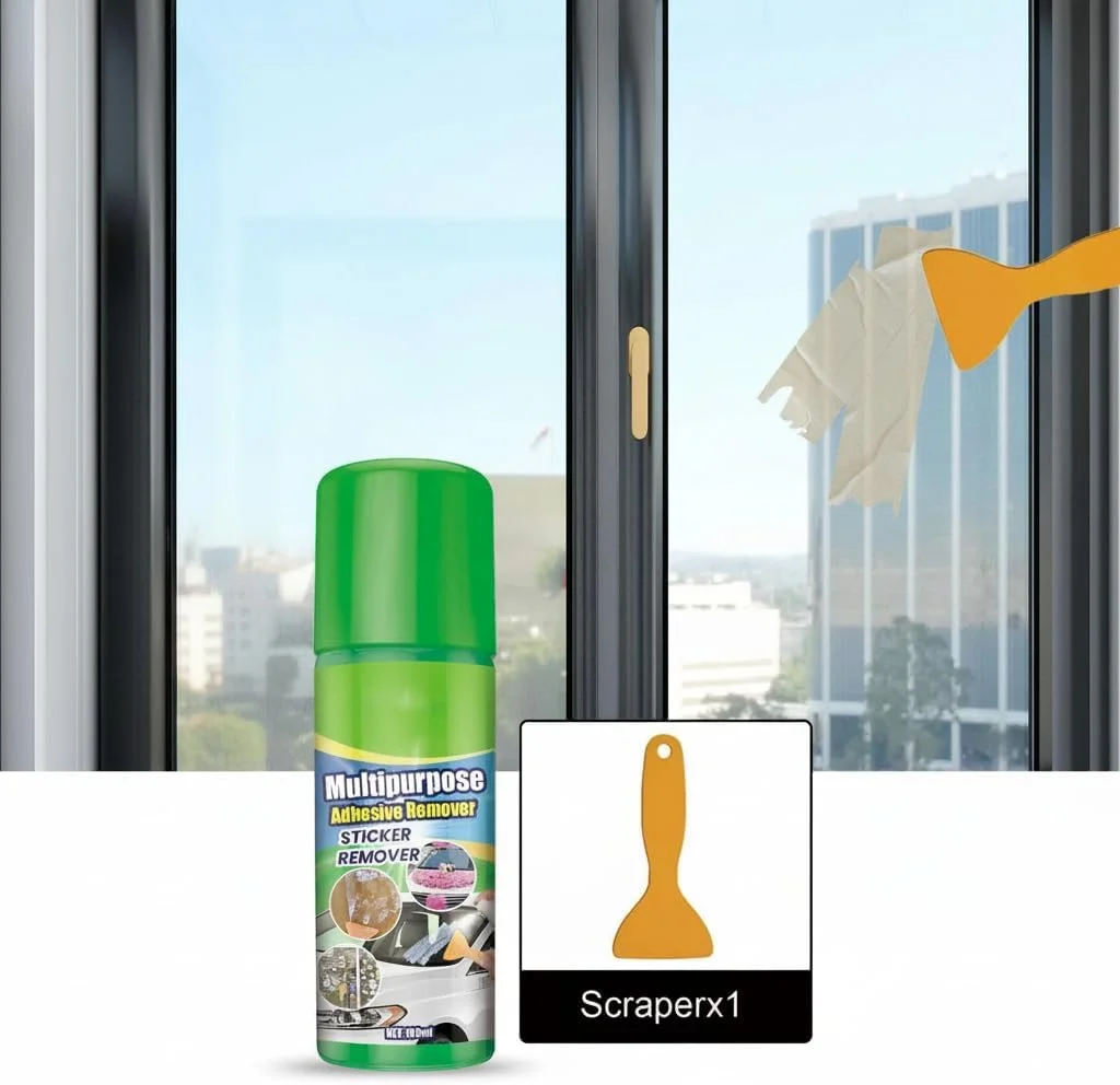 محلول پاک کننده چسب، پاک کننده برچسب، پاک کننده فوق العاده قوی برای برچسب های سرسخت، پاک کننده بقایای چسب به همراه کاردک، مجموعه پاک کننده چسب چند منظوره برای رنگ خودرو، فلز، شیشه، پلاستیک، 100 میلی لیتر