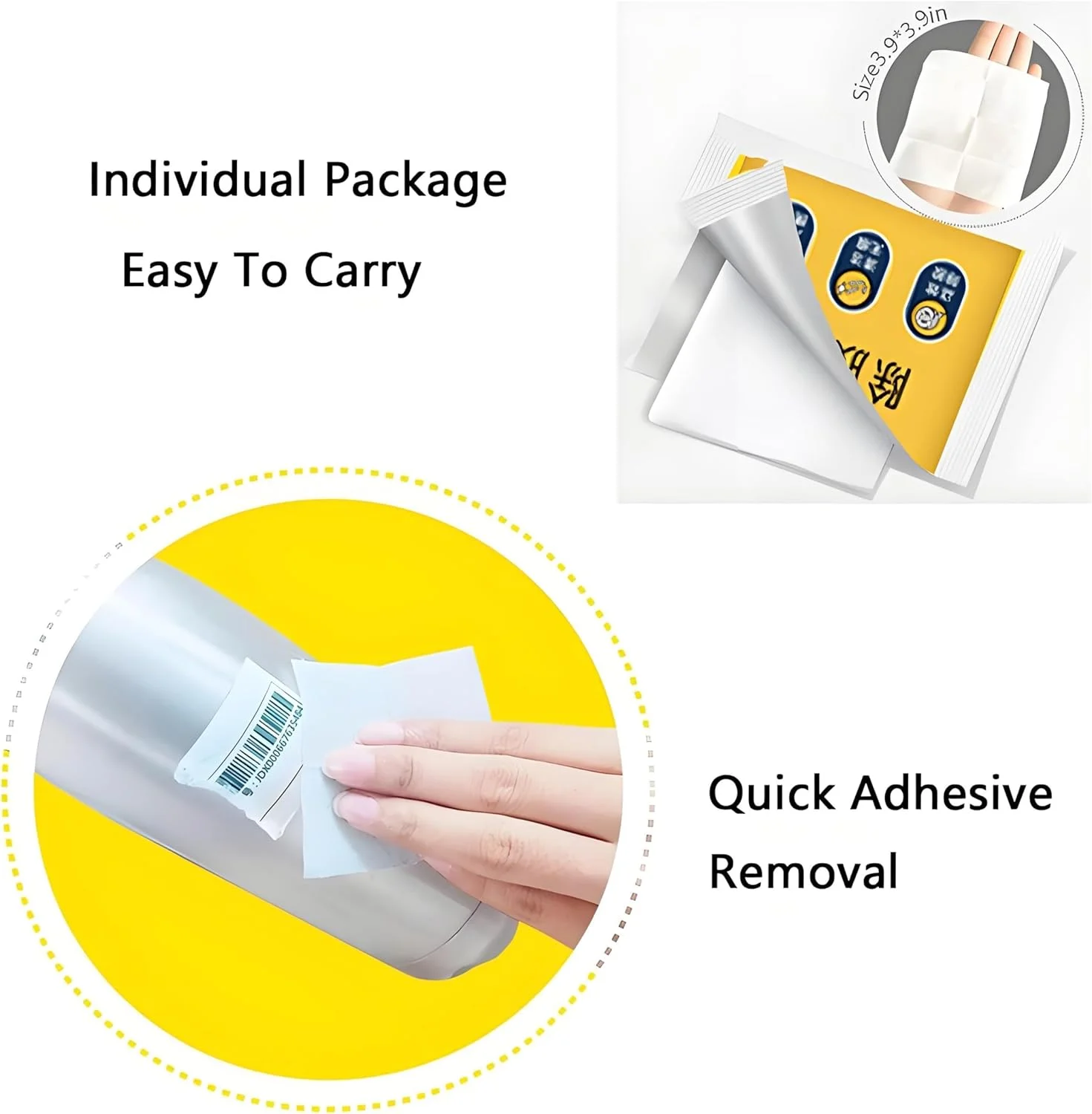 دستمال مرطوب پاک کننده چسب - 30 عدد - به طور ایمن بقایای چسب را از بین می برد، به سرعت برچسب ها، استیکرهای ماشین، مداد شمعی، صمغ درخت، آدامس، نوار چسب، ماژیک، چسب و برگردان ها را پاک می کند.