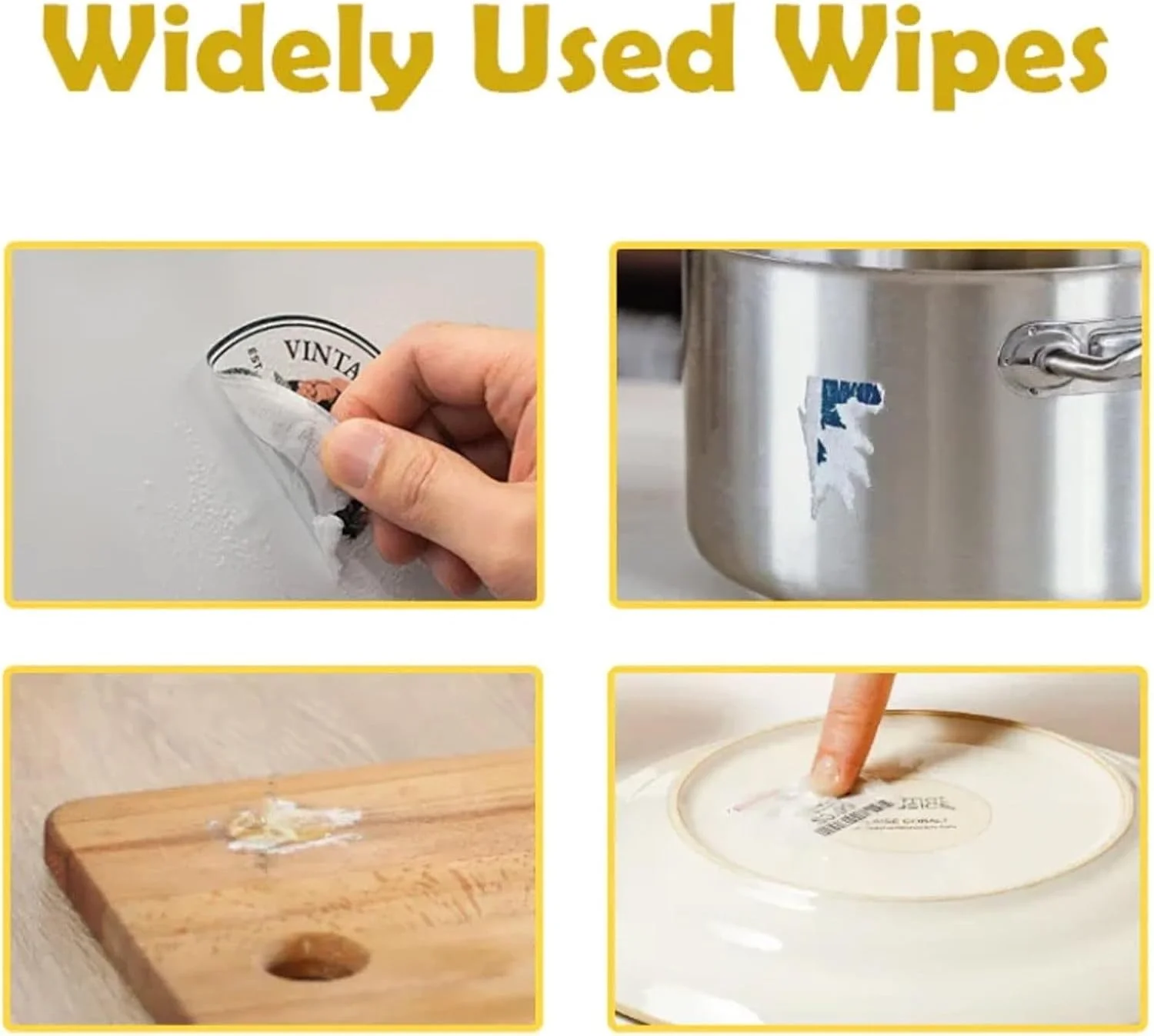 دستمال مرطوب پاک کننده چسب، 20 عدد - به طور ایمن بقایای چسب را پاک می کند، به سرعت برچسب ها، استیکرهای ماشین، مداد شمعی، صمغ درخت، آدامس، نوار چسب، ماژیک، چسب و برگردان ها را پاک می کند.