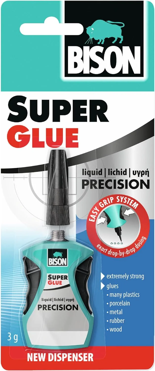 چسب قطره ای سوپر گلو بایسون مدل Precision 3 گرمی، L117