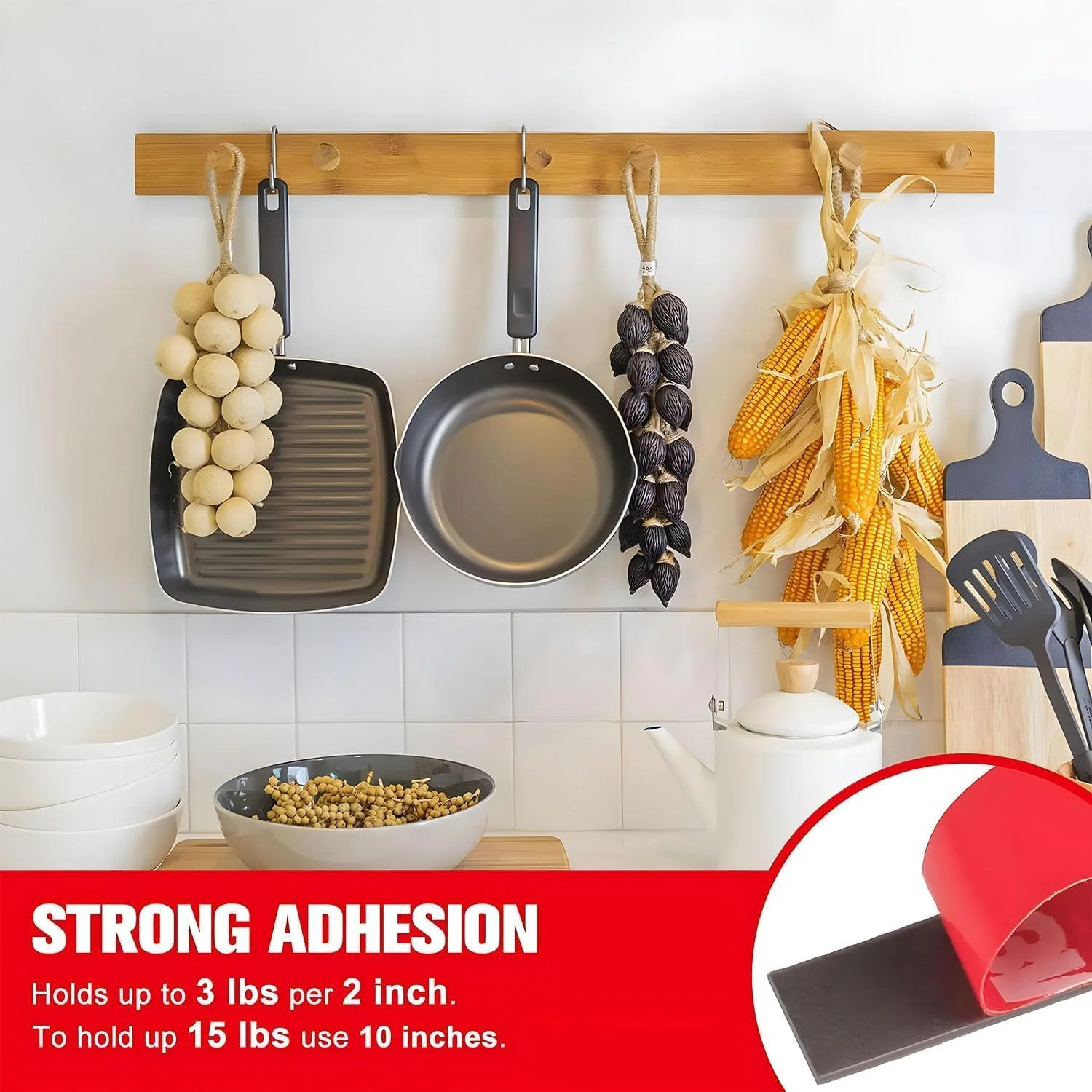 نوار چسب دو طرفه قوی بولیوی، 2 عدد نوار چسب قرمز با قدرت چسبندگی بالا، نوار نصب دائمی برای خودرو، دکوراسیون منزل، دفتر کار، استفاده در فضای باز، نوار فوم دو طرفه مقاوم در برابر آب و هوا