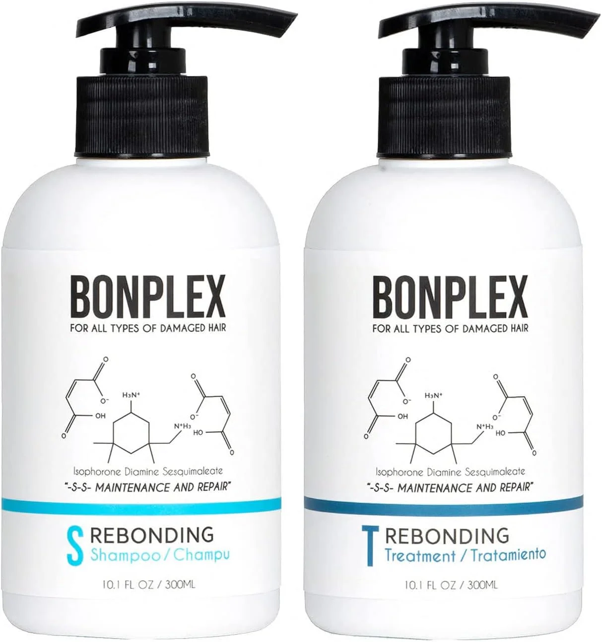 شامپو ترمیم کننده و متمرکز پیوند موهای آسیب دیده BONPLEX، تقویت کننده پیوند و افزایش ماندگاری رنگ برای انواع مو - شامپو و درمان ترمیم کننده (300 میلی لیتر)