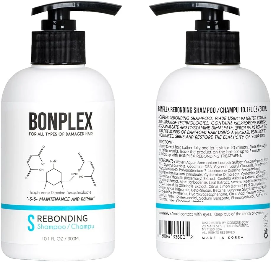 شامپو ترمیم کننده و متمرکز پیوند موهای آسیب دیده BONPLEX، تقویت کننده پیوند و افزایش ماندگاری رنگ برای انواع مو - شامپو و درمان ترمیم کننده (300 میلی لیتر) شامپو ترمیم کننده و متمرکز پیوند موهای آسیب دیده BONPLEX، تقویت کننده پیوند و افزایش ماندگاری رنگ برای انواع مو - شامپو و درمان ترمیم کننده (300 میلی لیتر)