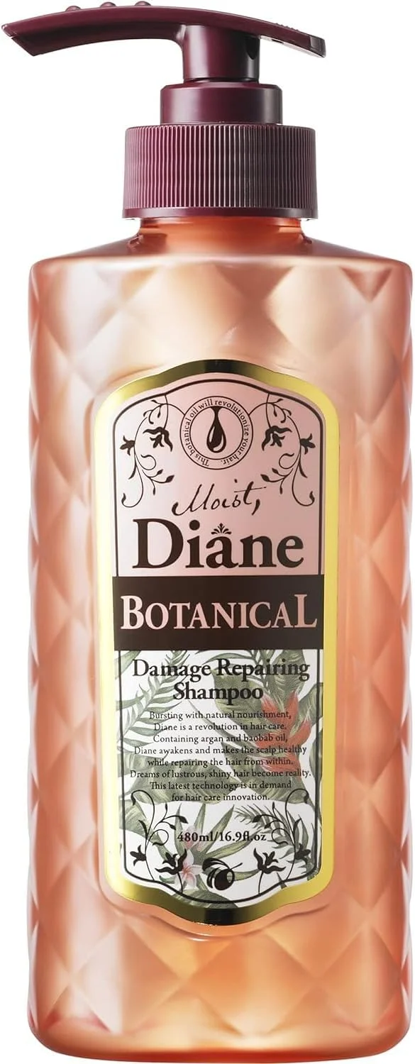 شامپو ترمیم کننده موهای آسیب دیده بوتانیکال Moist Diane برای آقایان و بانوان - 500 میلی لیتر