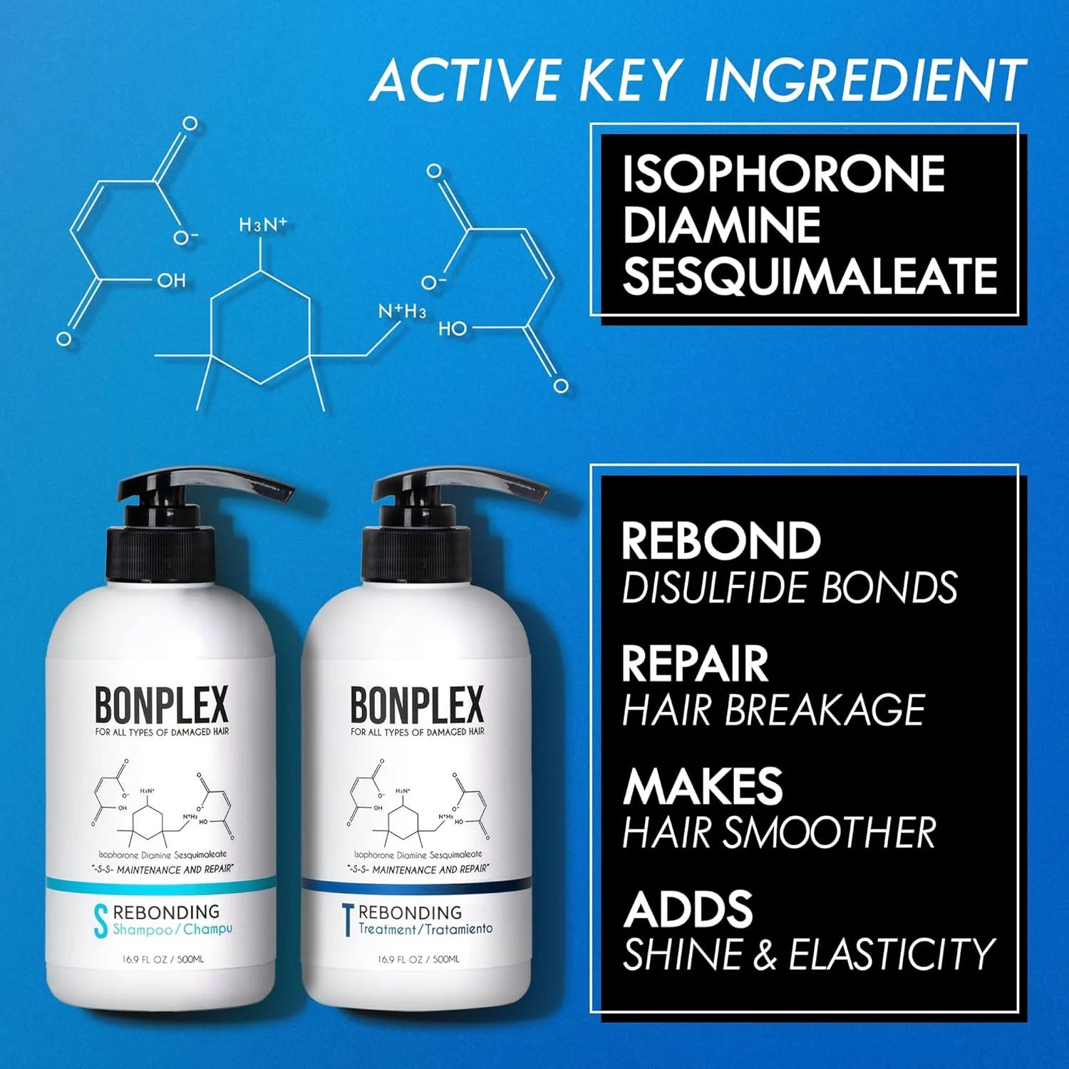 شامپو ترمیم کننده و متمرکز پیوند موهای آسیب دیده BONPLEX، تقویت کننده پیوند و افزایش ماندگاری رنگ برای انواع مو - شامپو و درمان ترمیم کننده (300 میلی لیتر) شامپو ترمیم کننده و متمرکز پیوند موهای آسیب دیده BONPLEX، تقویت کننده پیوند و افزایش ماندگاری رنگ برای انواع مو - شامپو و درمان ترمیم کننده (300 میلی لیتر)