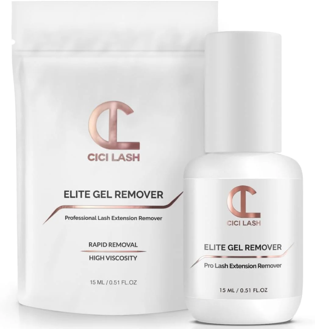 ژل ریموور اکستنشن مژه CICI Lash ELITE برای اکستنشن های حرفه ای | فوق العاده سریع (60 ثانیه) و آسان برای کنترل | ریموور چسب مژه عالی برای مژه های تکی مینک | لوازم ضروری 15 میلی لیتر