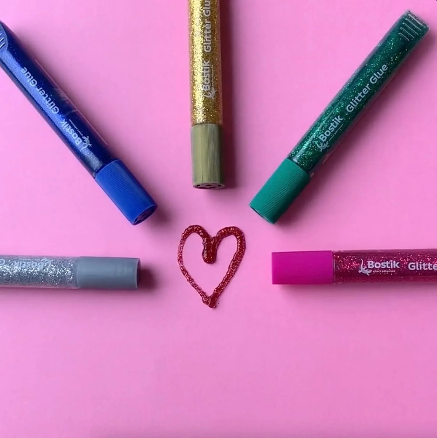 قلم چسب اکلیلی بوستیک برای کارهای دستی (6 رنگ زنده) - قابل شستشو، غیر سمی و بدون ایجاد کثیفی، لوازم هنری کودکان. ژل با قابلیت فشردن آسان برای پروژه های مدرسه، اسلایم، کارت ها، اسکرپ بوک و دکوراسیون DIY. دارای گواهی CE.