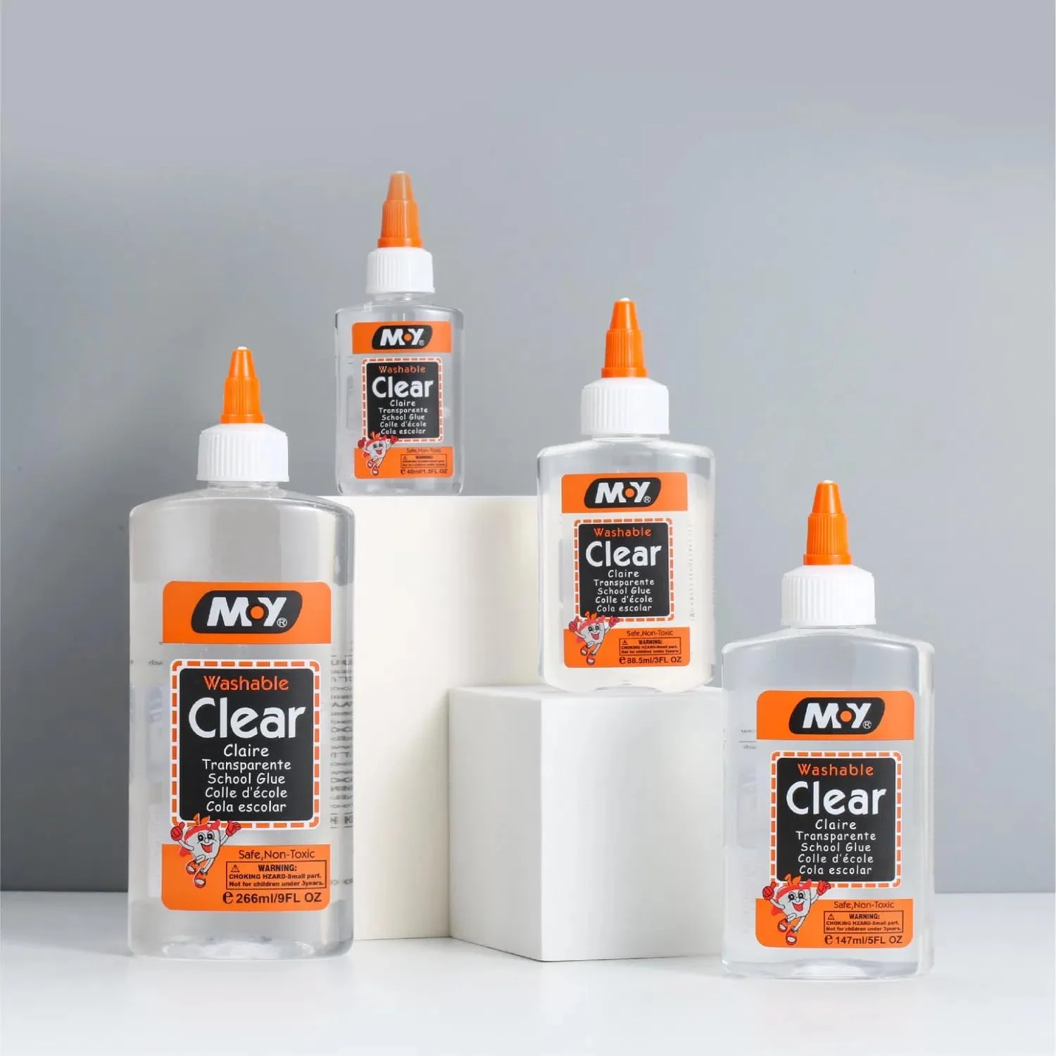 چسب مایع شفاف مدرسه من، چسب اسلایم و کاردستی | 147 میلی لیتر قابل شستشو چسب مایع شفاف مدرسه من، چسب اسلایم و کاردستی | 147 میلی لیتر قابل شستشو