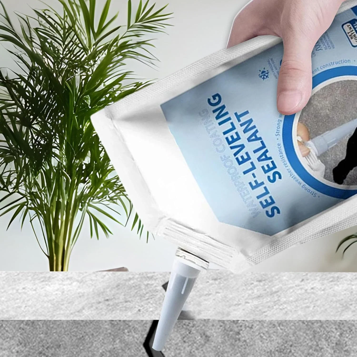 چسب ترمیم ترک بتن سنگین | چسب ترمیم ترک بتن سنگین 400 میلی لیتری | درزگیر ملات کاشی چسب سیمان برای تراز کردن آسفالت کف دیوار آجری ساختمان