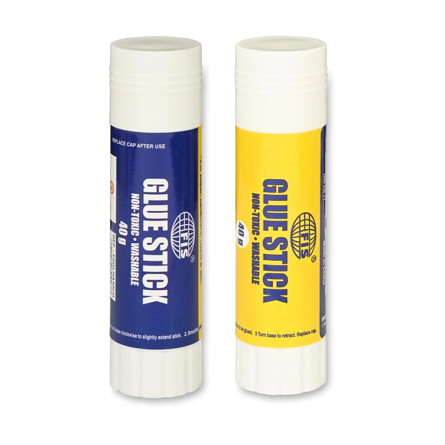 چسب ماتیکی سفید FIS (PVP)، اندازه 118.5x30 میلی متر، 40 گرم، غیر سمی و قابل شستشو، جعبه 12 عددی، ایده آل برای استفاده در مدرسه، خانه و دفتر کار - FSGLHA40CG