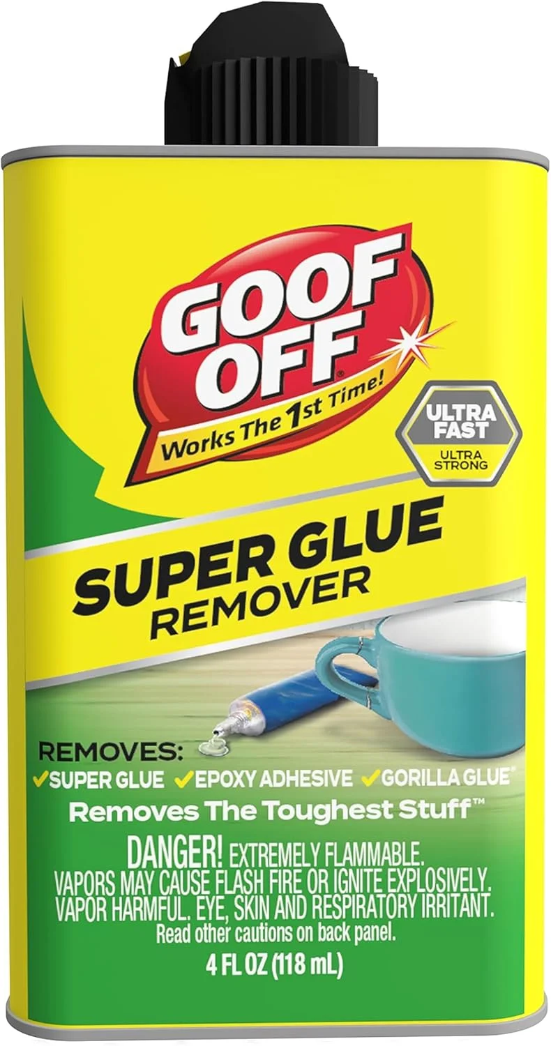 پاک کننده چسب قطره ای گاف آف FG678، قوطی با قدرت حرفه ای، 118 میلی لیتر، زرد