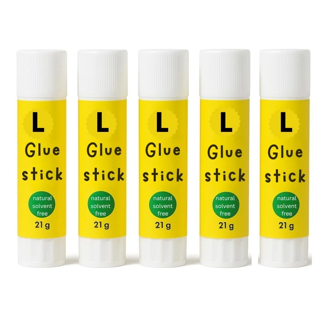 چسب ماتیکی 21 گرمی بسته 5 عددی – غیر سمی، قابل شستشو، چسب بدون اسید برای مدرسه، دفتر، کودکان، لوازم صنایع دستی، DIY، اسکرپ بوک، کاغذ، مقوا، پروژه های هنری و صنایع دستی – چسب ماتیکی بدون حلال