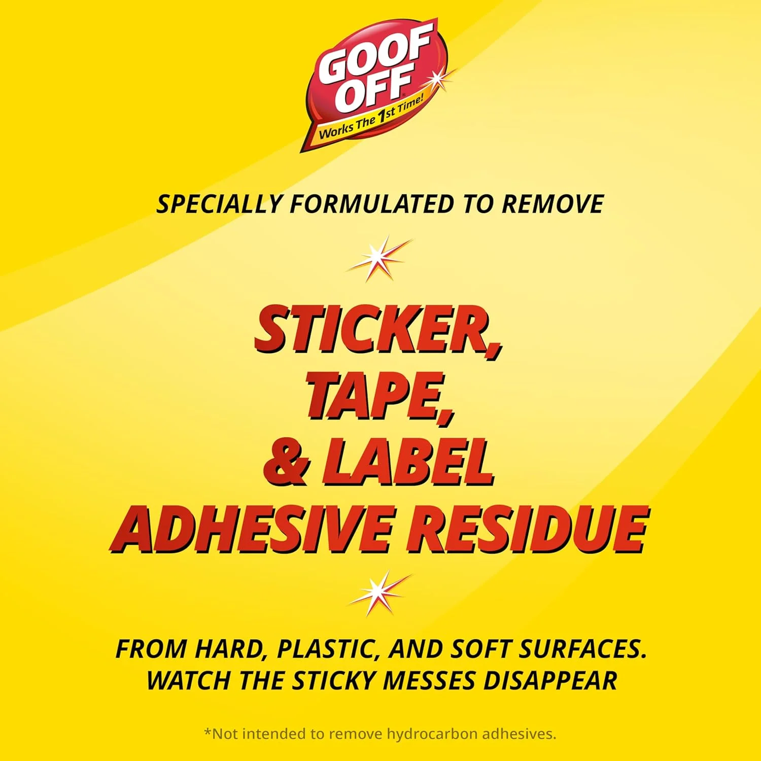 مایع پاک کننده چسب گوف آف، 236 میلی لیتر، از بین برنده برچسب، چسب، لیبل، اثر نوار چسب و مواد چسبنده، ایده آل برای سطوح سخت مانند فلز، شیشه و پلاستیک غیر اکریلیک