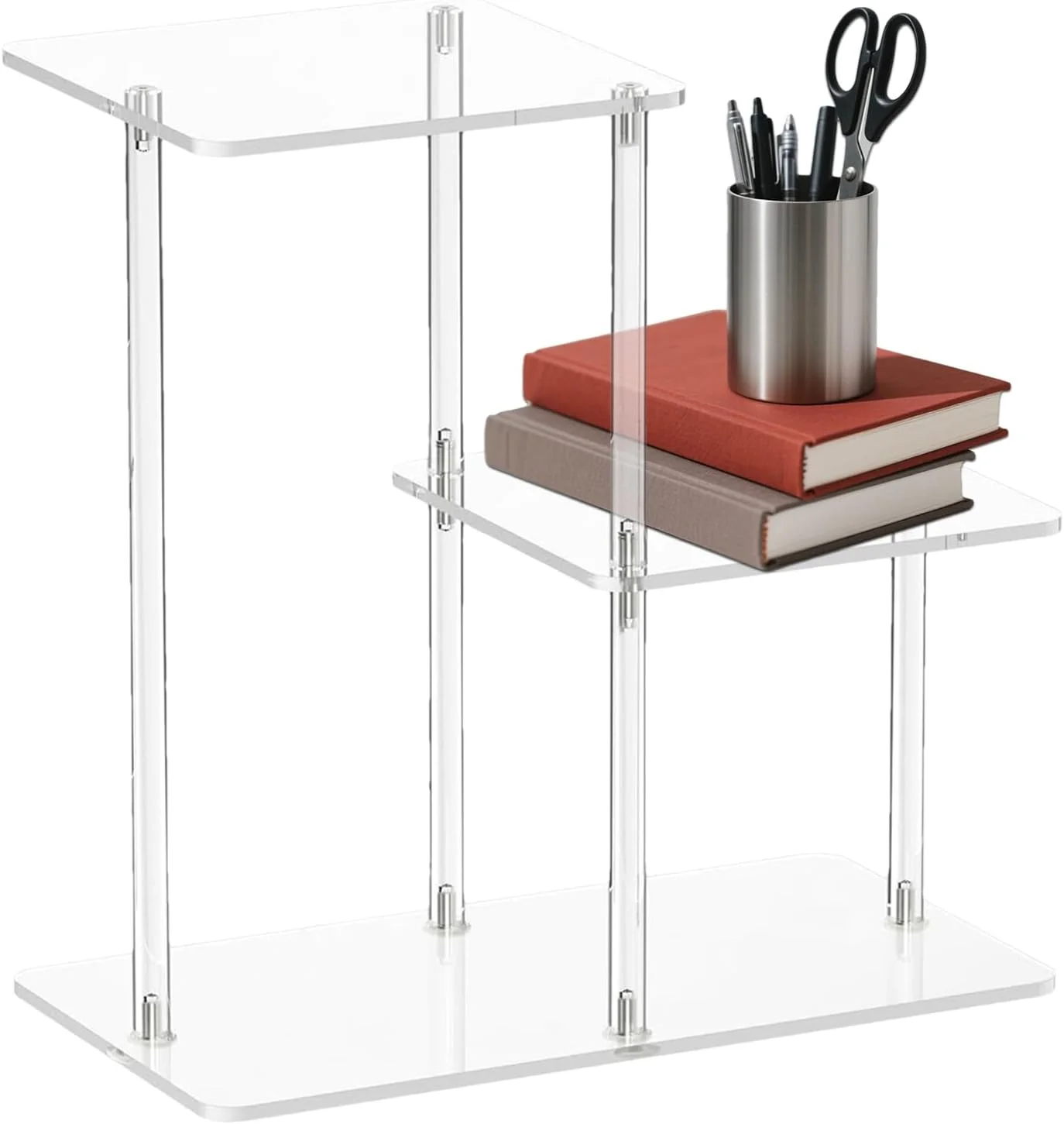 میز عسلی اکریلیک، میز کنار تختی شفاف 3 طبقه، قفسه مبلمان کوچک خانگی برای راهرو ورودی اتاق خواب، اتاق نشیمن، دفاتر، حمام میز عسلی اکریلیک، میز کنار تختی شفاف 3 طبقه، قفسه مبلمان کوچک خانگی برای راهرو ورودی اتاق خواب، اتاق نشیمن، دفاتر، حمام