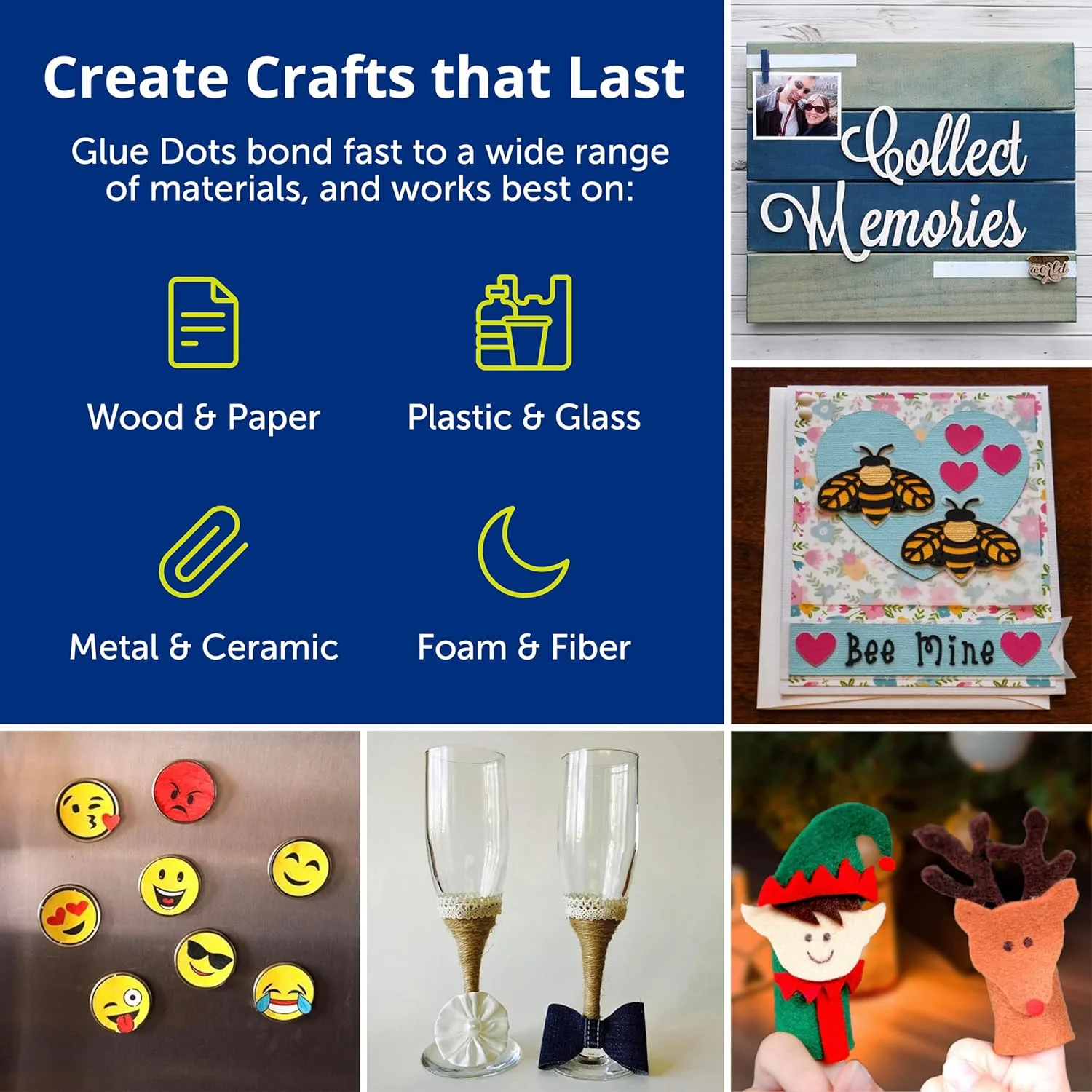 چسب داتس دات ان گو با 200 عدد دات قابل جابجایی (0.375 اینچ)، شفاف (03669E)