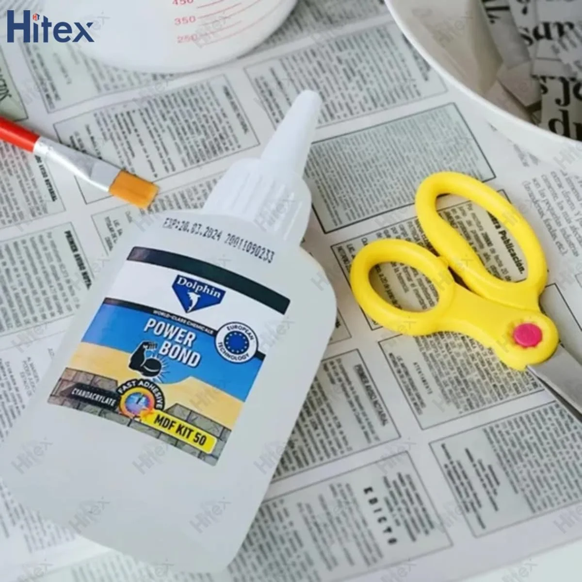 چسب قطره ای پاور باند دلفین HITEX به همراه فعال کننده - چسب سیانو اکریلات + اسپری آئروسل - اتصال سریع - برای MDF، لاستیک، پلاستیک، سنگ، چرم، مرمر - درجه صنعتی | تکنولوژی اروپا (1، 400 میلی لیتر)