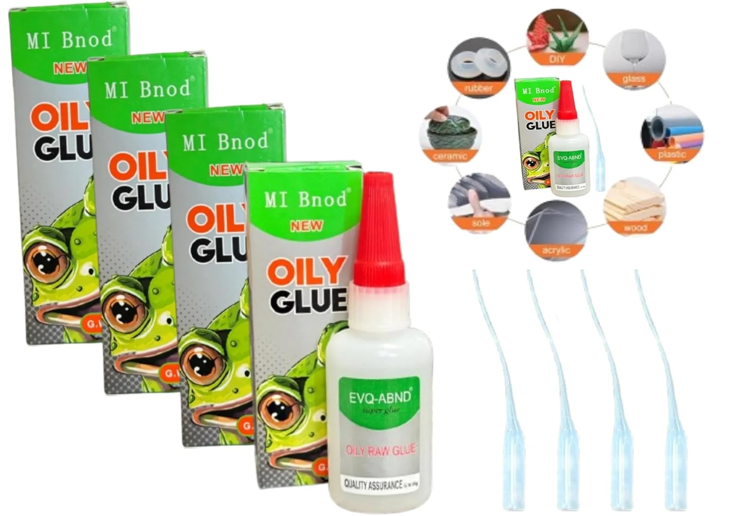 چسب روغنی فوق العاده نفهم (4 عدد * 50 گرم)، چسب جهانی با قدرت بالا، اتصال سریع خشک شونده چند سطحی برای فلز، پلاستیک، چوب، شیشه، سرامیک، لاستیک (چسب روغنی فوق العاده 4 * 50 گرم)