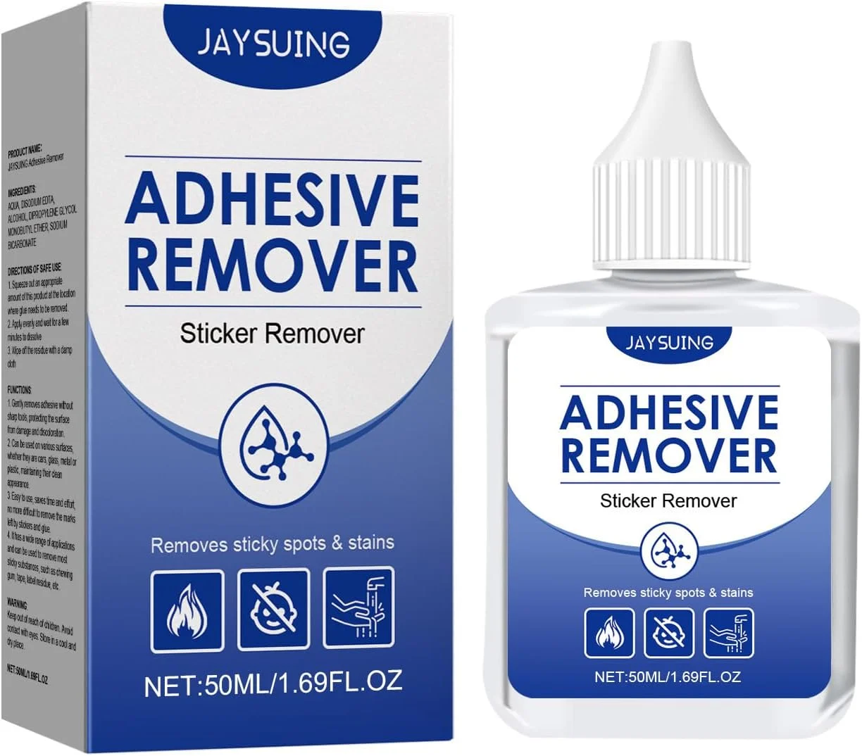 محلول پاک کننده چسب چند منظوره KASTWAVE، 50 میلی لیتر، پاک کننده آسان برچسب برای خودرو، پنجره، پاک کننده قوی بقایای چسبناک برای خانه، خودرو، ایمن بر روی سطوح، بدون خراش، بدون آسیب