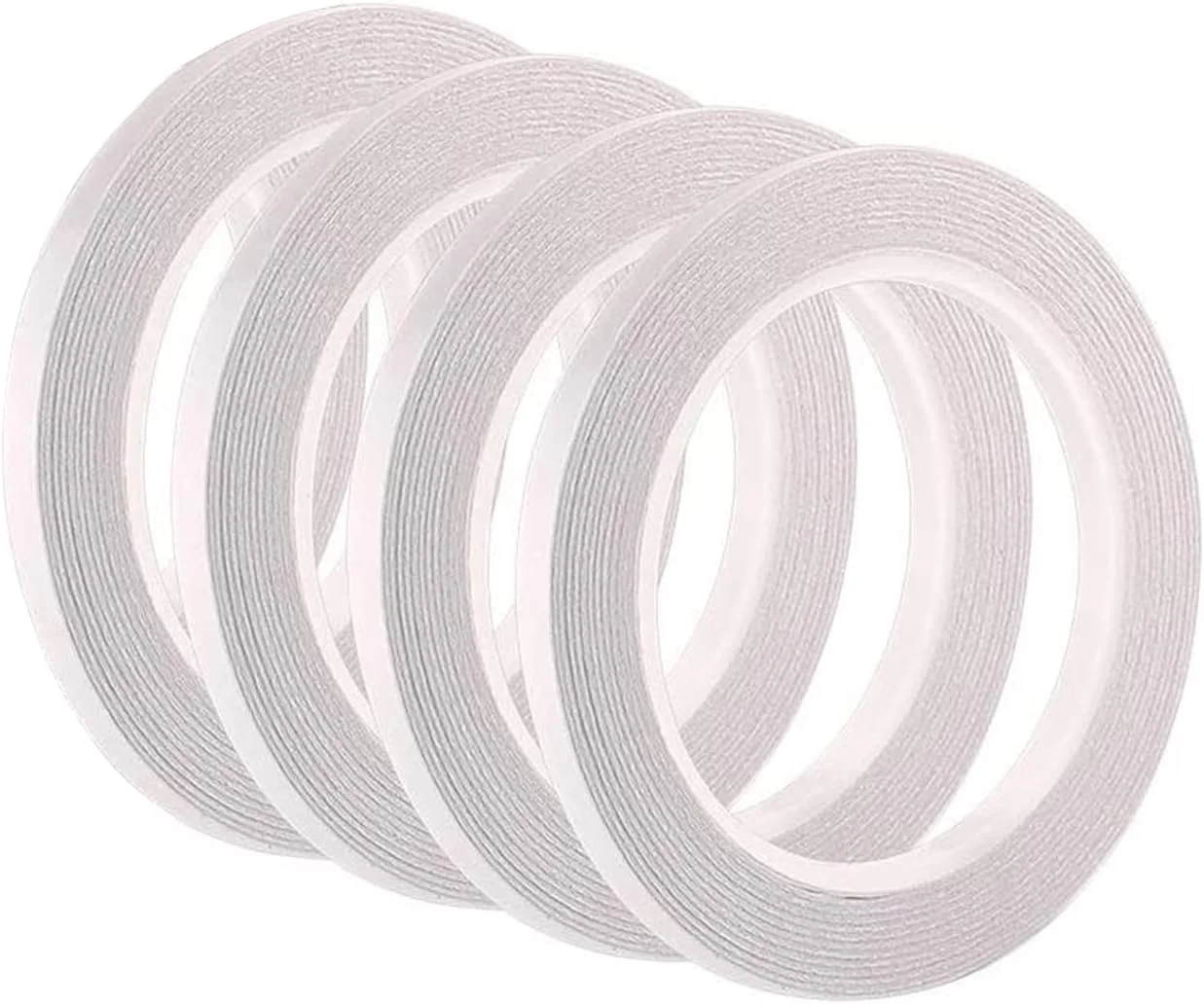 چسب دو طرفه جیاهسو، 4 رول چسب صنایع دستی، چسب نواری قوی برای هدایای DIY، عکس ها، اسناد، کاغذ دیواری، عرض: 8 میلی متر (0.31 اینچ)، طول: 8 متر (26 فوت)