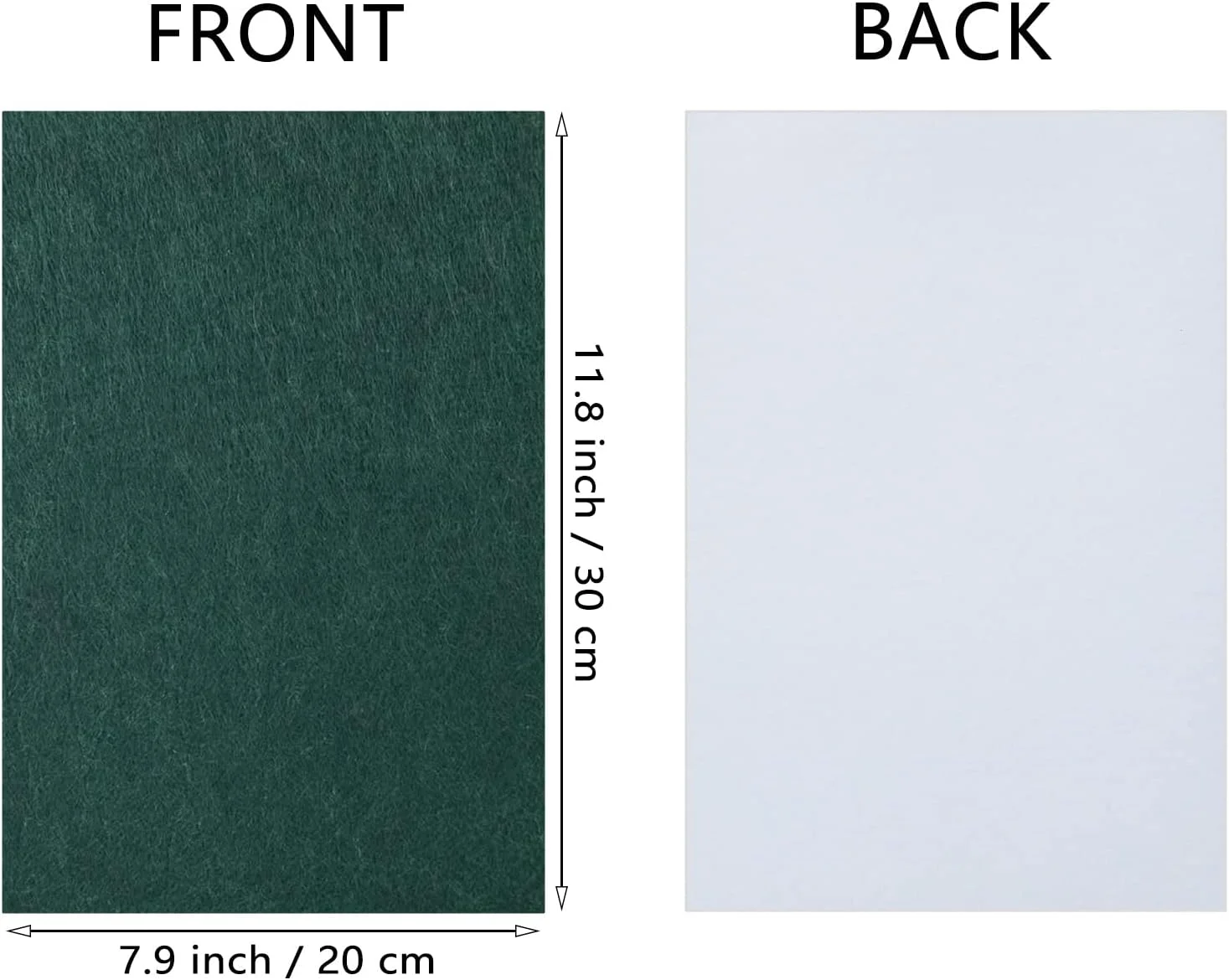 برگه‌های نمدی خود چسب Jtnohx، 11 تکه نمدی سفت و چسبنده، 20x30 سانتی‌متر با پشت چسب‌دار برای صنایع دستی، آستر کشو برای جعبه جواهرات DIY (سبز)