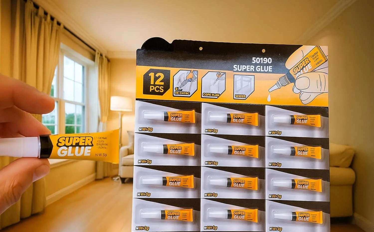 چسب قطره ای قوی PRIMEBLY بسته 12 عددی (3 گرمی) | چسب فوری برای چوب، سرامیک، شیشه، چرم، پلاستیک و صنایع دستی DIY چسب قطره ای قوی PRIMEBLY بسته 12 عددی (3 گرمی) | چسب فوری برای چوب، سرامیک، شیشه، چرم، پلاستیک و صنایع دستی DIY