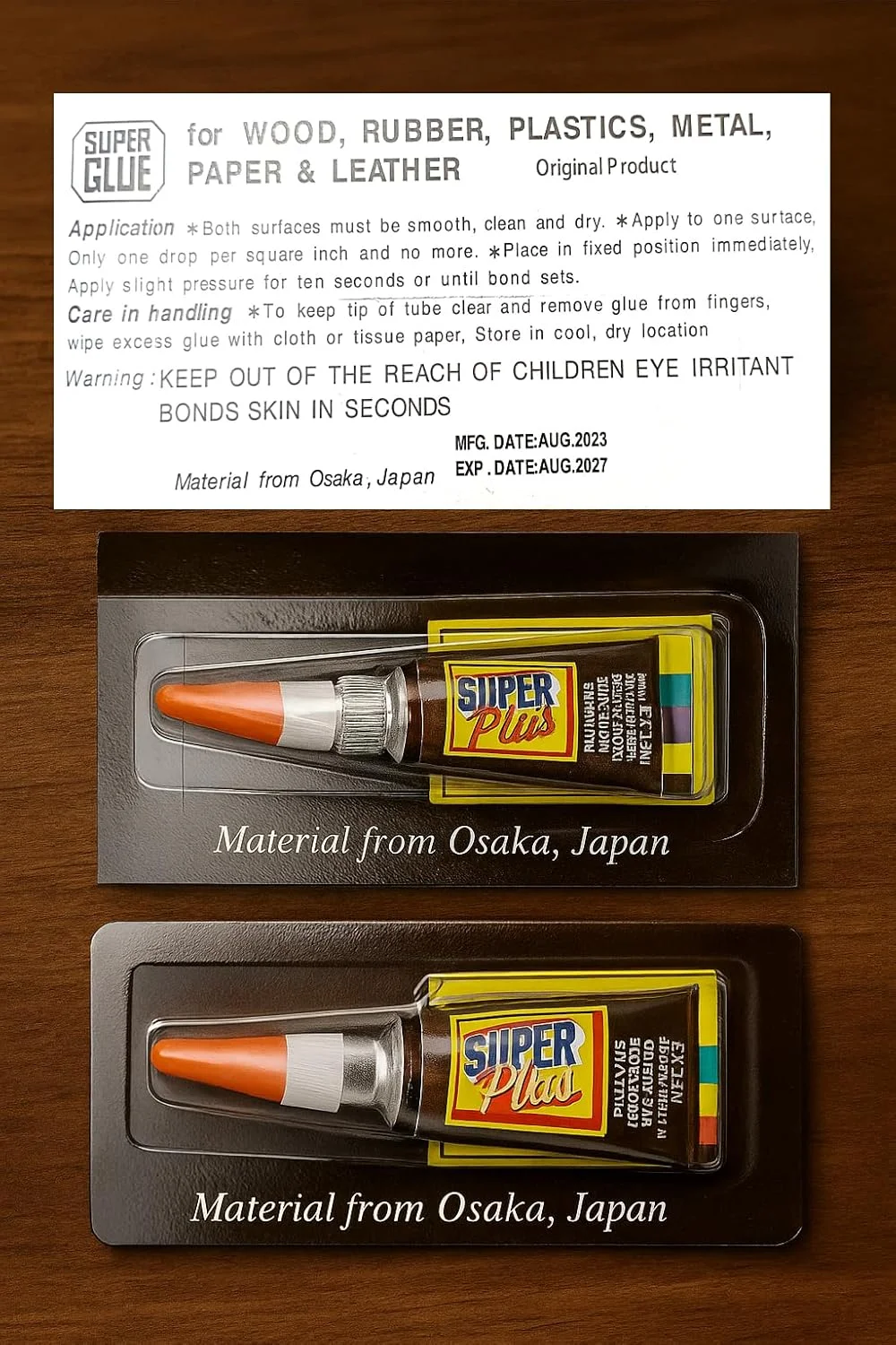 چسب فوق العاده قوی PRIMEBLY، خشک شدن سریع | بسته 2 عددی - 24 عدد (3 گرمی) | چسب قوی و فوری برای اتصال فلز، شیشه، پلاستیک، چوب و صنایع دستی و تعمیرات چند منظوره