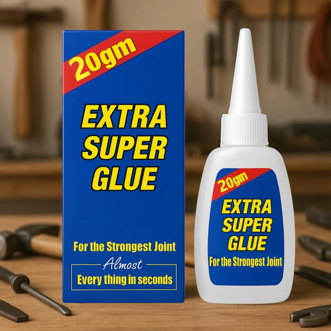 چسب قطره ای سوپر پرایمبلی (بسته 2 عددی - 20 گرمی) | چسب فوق العاده قوی با نازل دقیق و سوزن باز کننده - چسب سیانواکریلات برای پلاستیک، چوب، فلز، چینی، لاستیک و موارد دیگر - چسبندگی و خشک شدن فوری