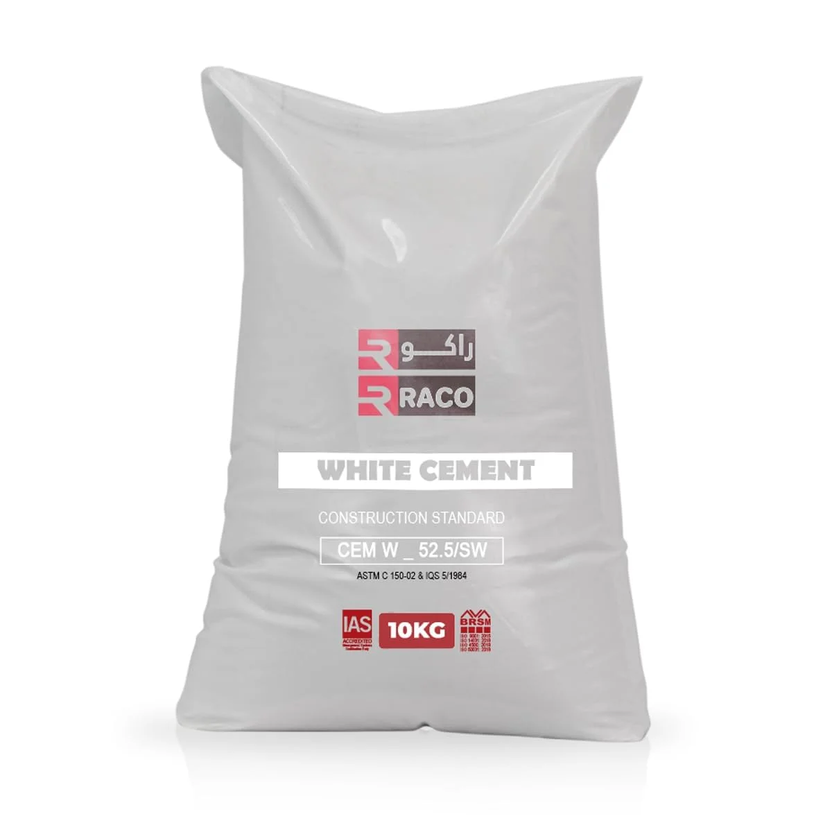 پودر سیمان سفید RACO برای پر کردن ترک، چسب جهانی، تعمیرات، کارهای ساختمانی، پروژه های هنری و صنایع دستی، ضد آب برای منزل، حمام و کاشی (10 کیلوگرم)