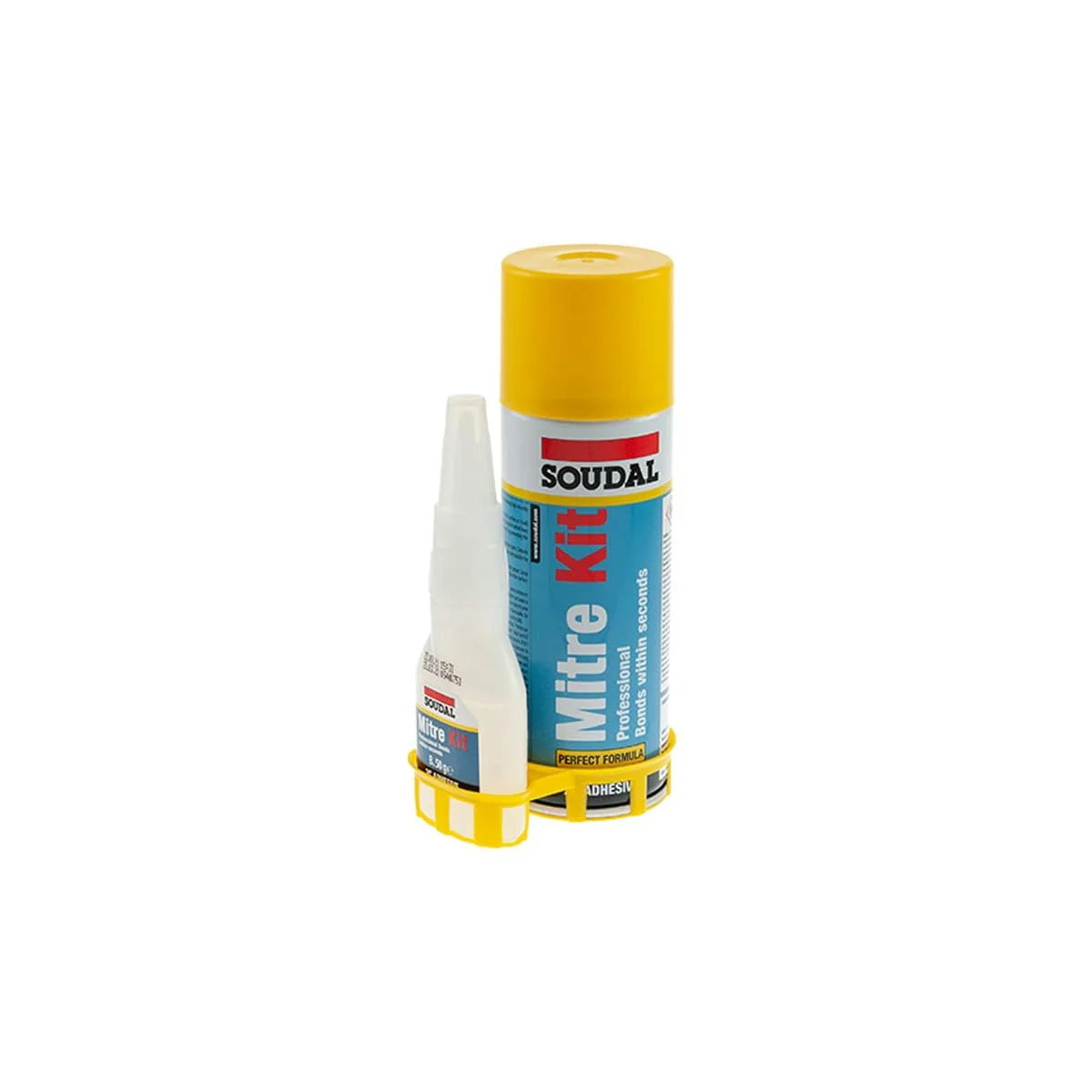 چسب فوری دوقلو حرفه ای RACO Soudal Mitre Kit، چسب اسپری 200 میلی لیتری و فعال کننده 50 میلی لیتری چسب فوری دوقلو حرفه ای RACO Soudal Mitre Kit، چسب اسپری 200 میلی لیتری و فعال کننده 50 میلی لیتری