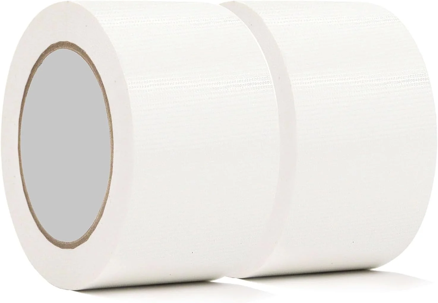 نوار چسب لوله کشی حرفه ای و سنگین، سفید، 5 سانتی متر x 10 متر، ضد آب، چسبندگی قوی، بدون اثر چسب، پاره شدن آسان با دست برای مصارف صنعتی، حرفه ای، تعمیرات منزل، صنایع دستی داخلی، بسته بندی، HV (2 رول)