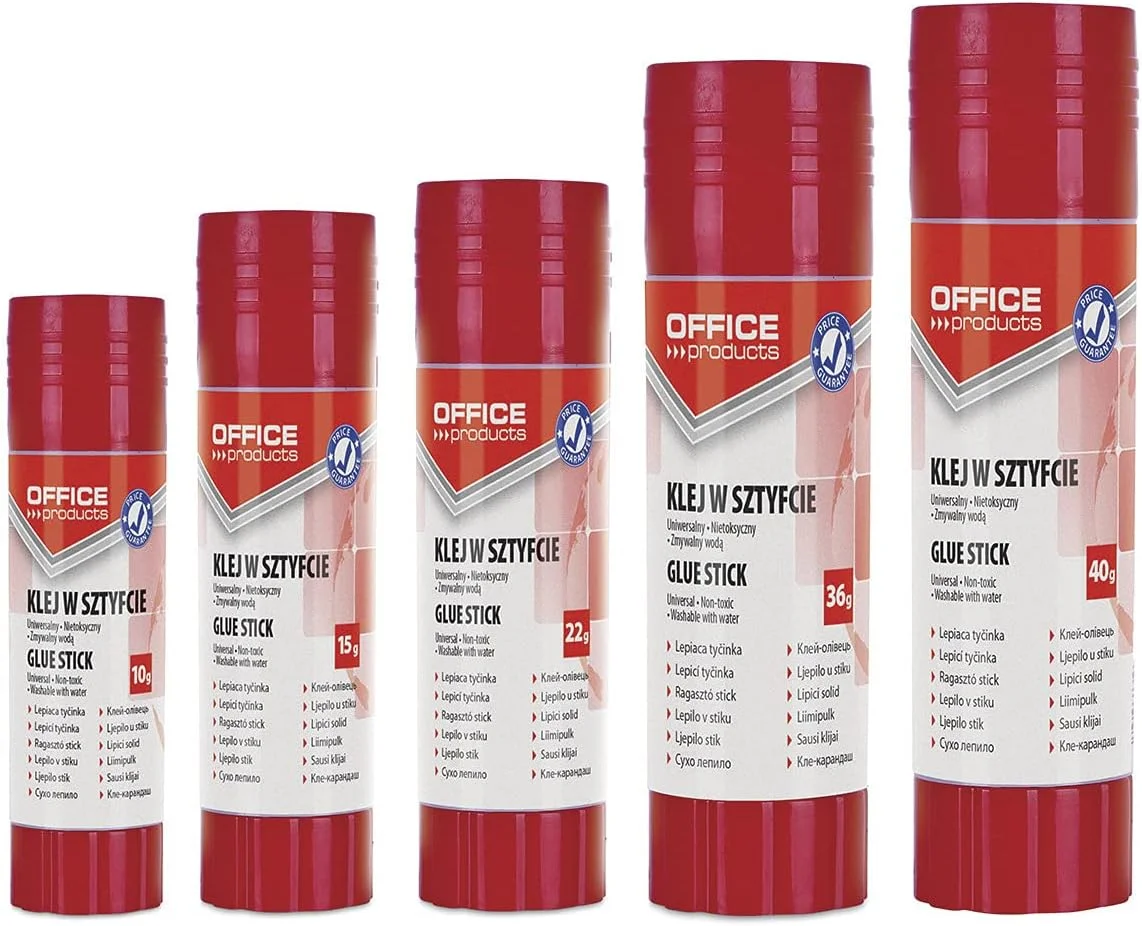 چسب ماتیکی اورجینال محصولات اداری 15 گرمی سفید / چسب مناسب کودکان برای هنر و صنایع دستی / PVA / بدون حلال / محلول در آب / برای لوازم اداری مدرسه