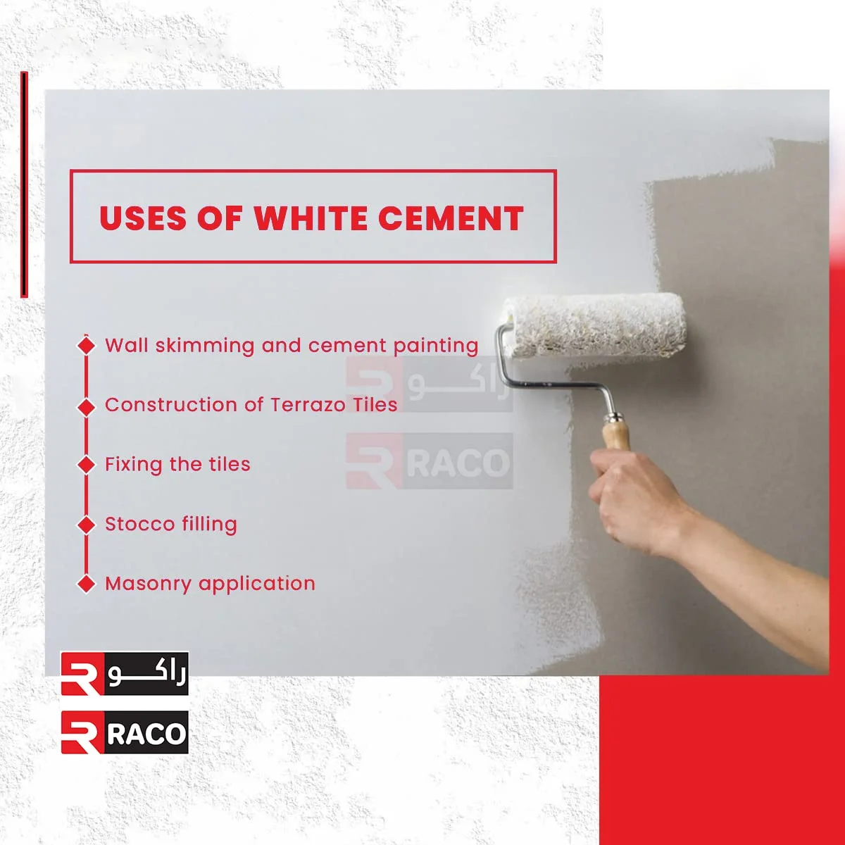 پودر سیمان سفید RACO برای پر کردن ترک، چسب جهانی برای تعمیرات، کارهای ساختمانی، پروژه های هنری و صنایع دستی، ضد آب برای منزل، حمام و کاشی (1) پودر سیمان سفید RACO برای پر کردن ترک، چسب جهانی برای تعمیرات، کارهای ساختمانی، پروژه های هنری و صنایع دستی، ضد آب برای منزل، حمام و کاشی (1)